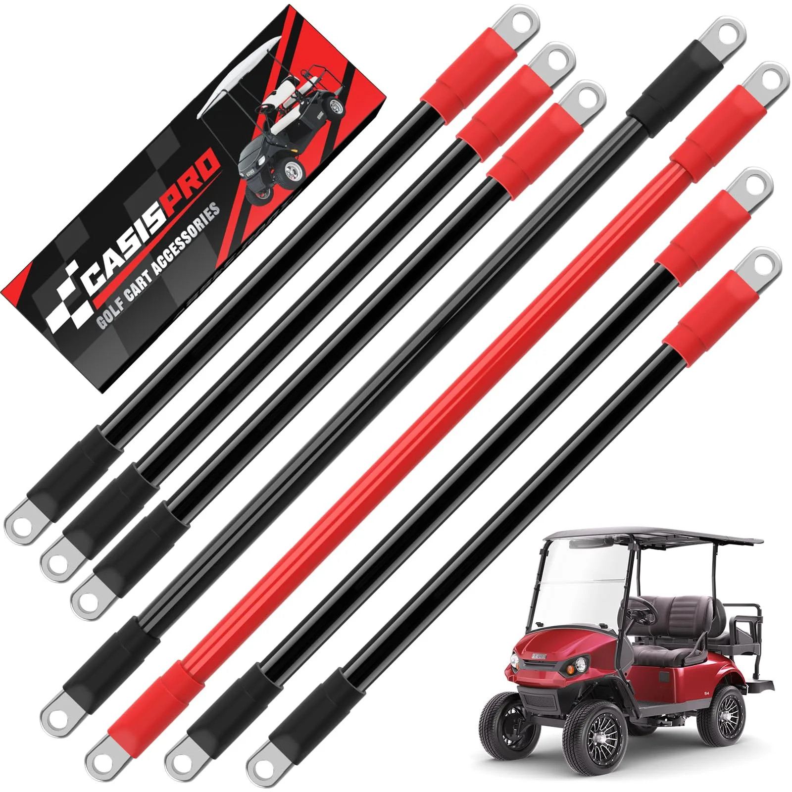 CASISPRO 4-Gauge Battery Cable Kit for E-Z-GO TXT