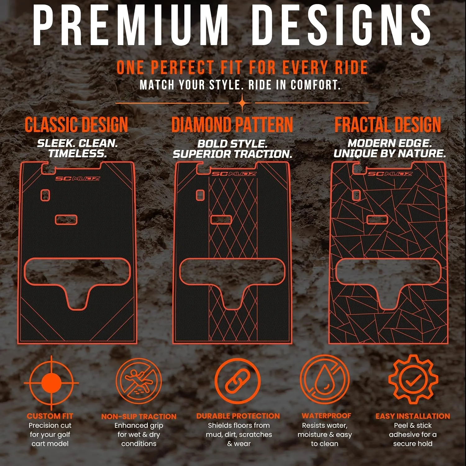 SC Mudz SeaDek Bed Mat for Icon Epic E60FX — ISGEPICE60FXBM-8M-TD image 4