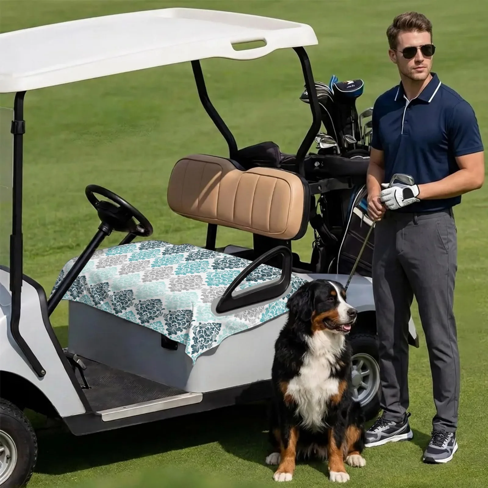 DecorLovee Golf Cart Seat Cover for 2-Seater Carts image 3