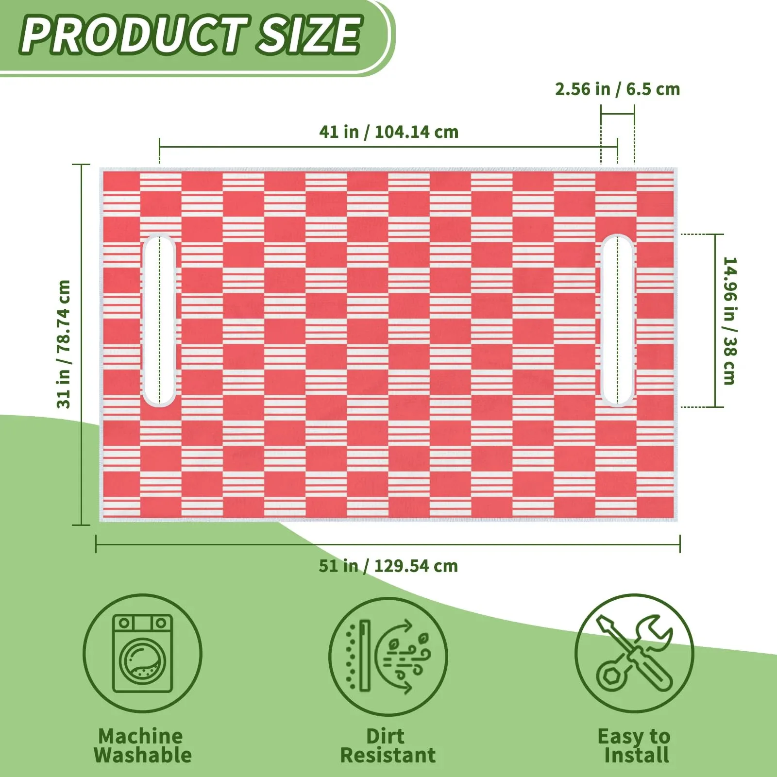Tiveruda Golf Cart Seat Cover for Double Seats 51 x 31 in image 2