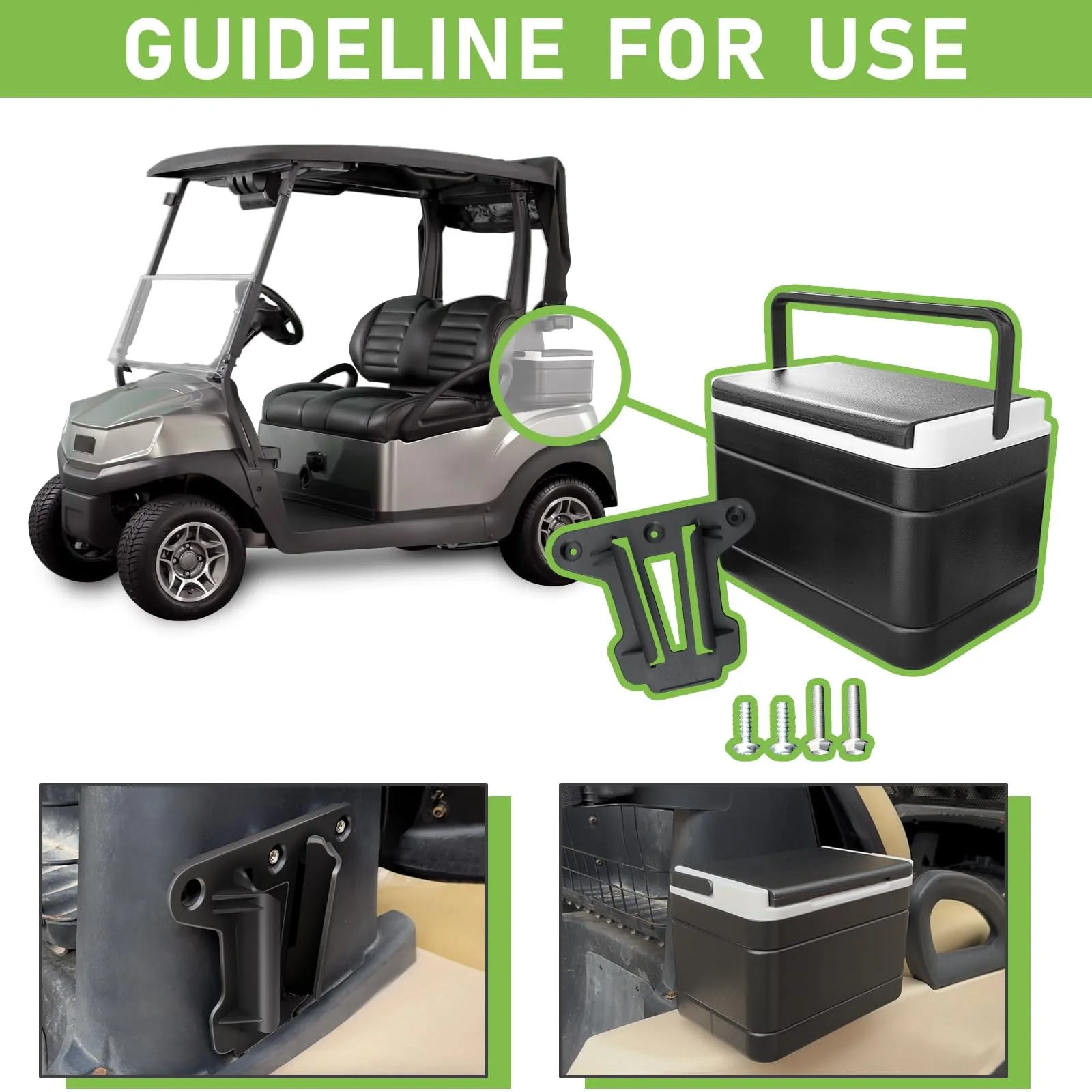 Orle Oko Cooler Mounting Bracket for Club Car 103886801 image 2