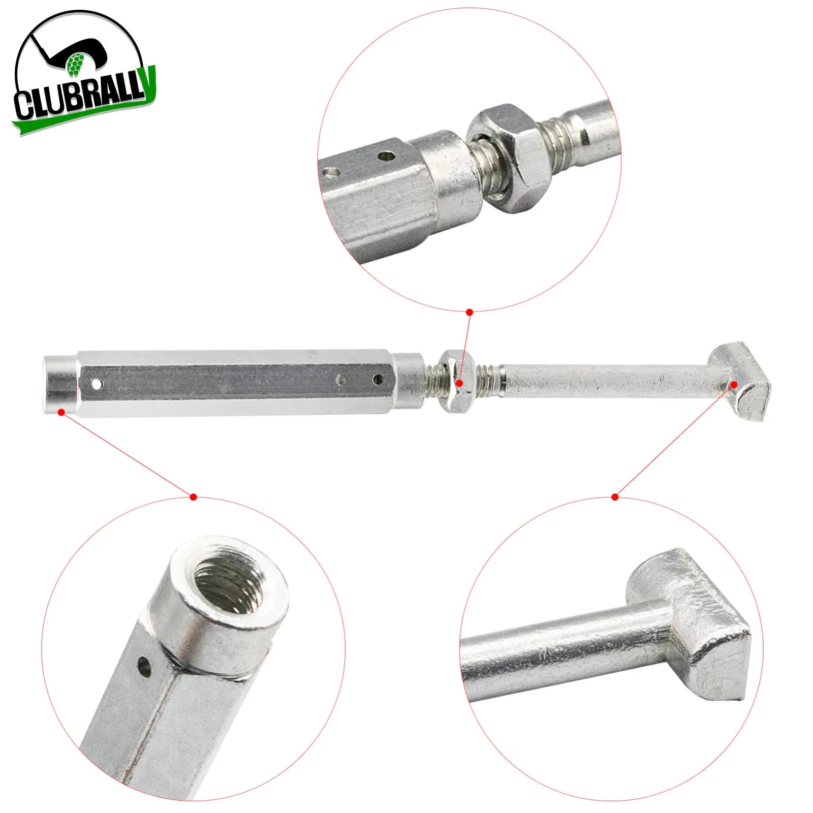 CLUBRALLY Brake Equalizer Rod Set for Club Car Golf Carts image 2