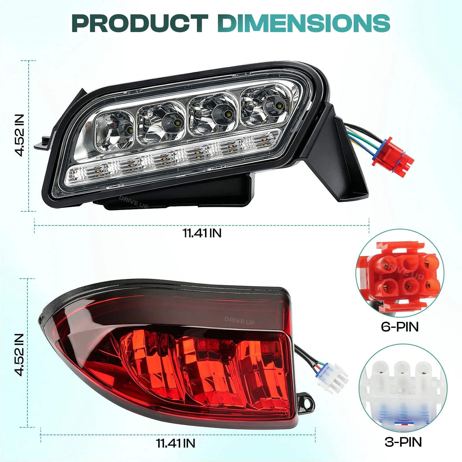 DRIVE UP C0040 LED Light Kit for Club Car Tempo image 4