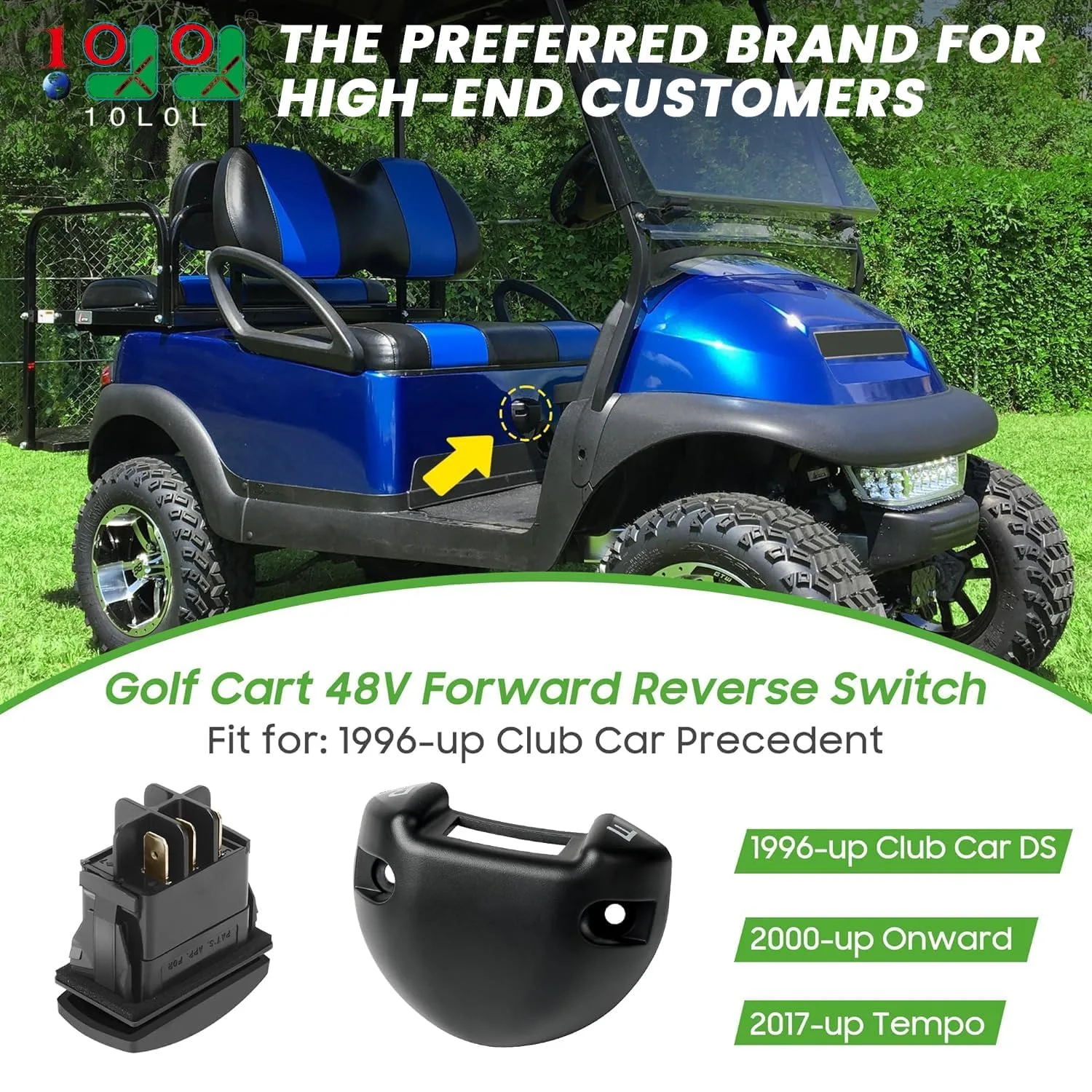 10L0L Forward Reverse Switch for Club Car 48V Carts image 2