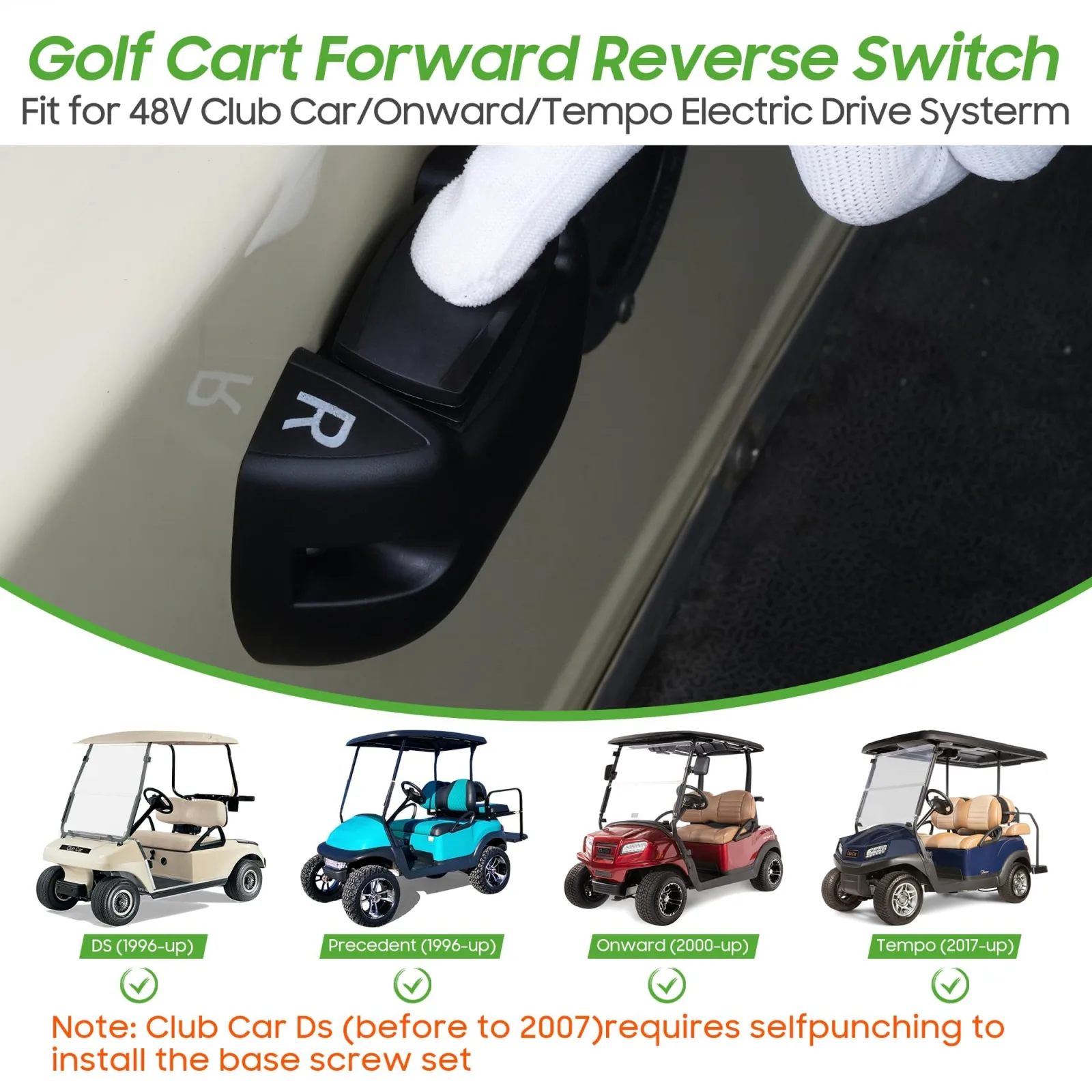 10L0L Forward Reverse Switch for Club Car 48V Carts image 3
