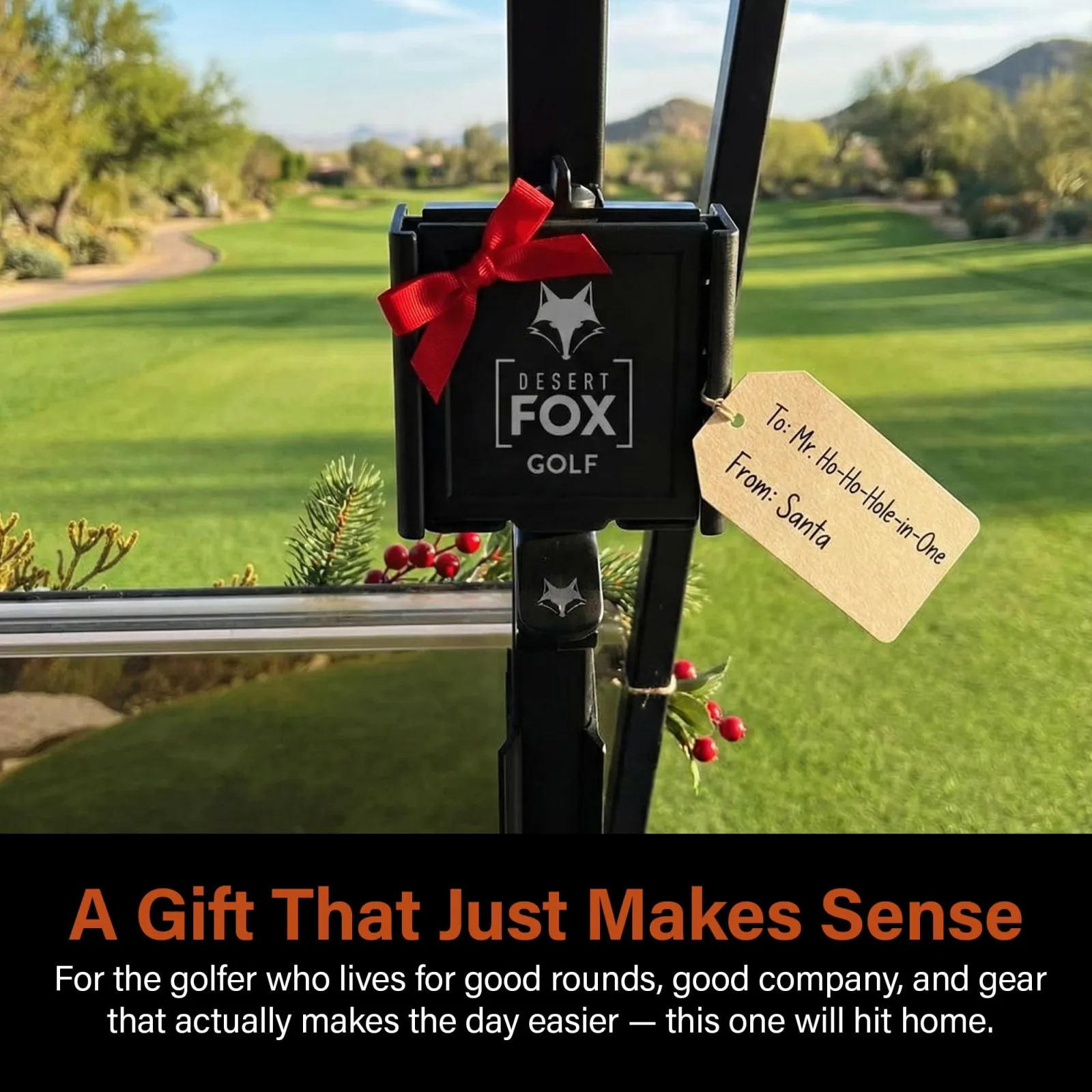 Desert Fox Golf Adjustable Golf Cart Phone & Cigar Holder image 3