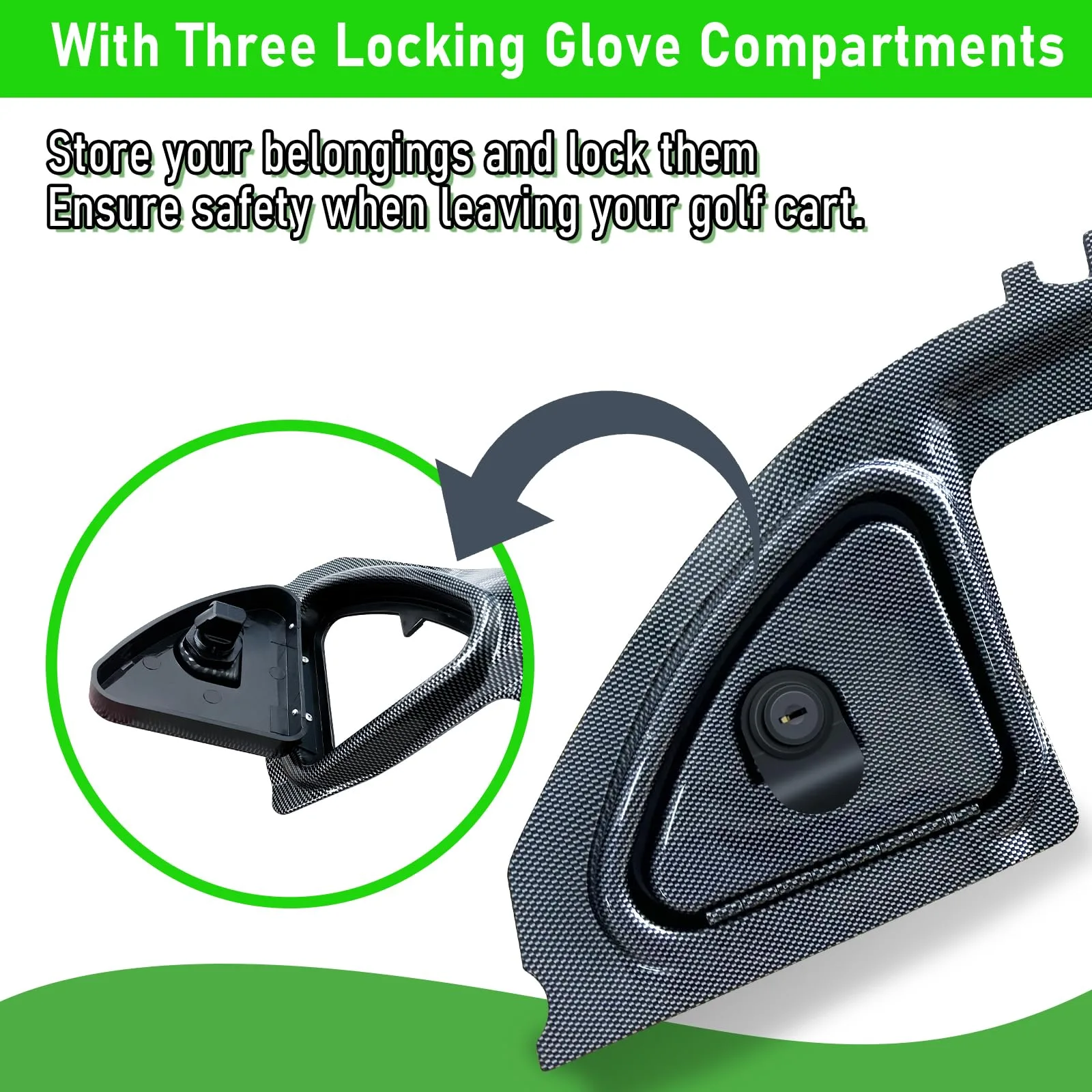 Shu-Ran Dash Kit with Locks for Club Car Precedent image 4