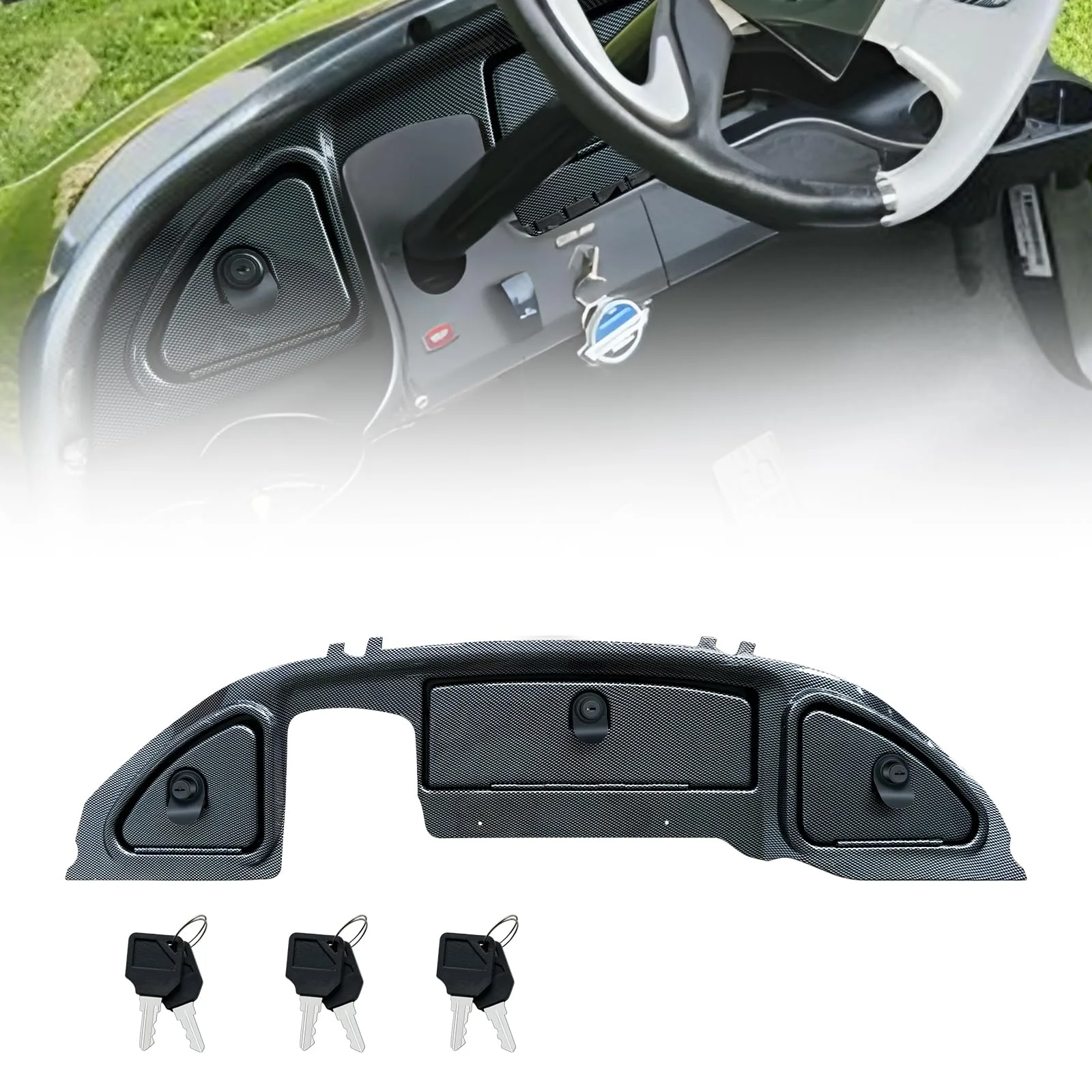 Shu-Ran Dash Kit with Locks for Club Car Precedent
