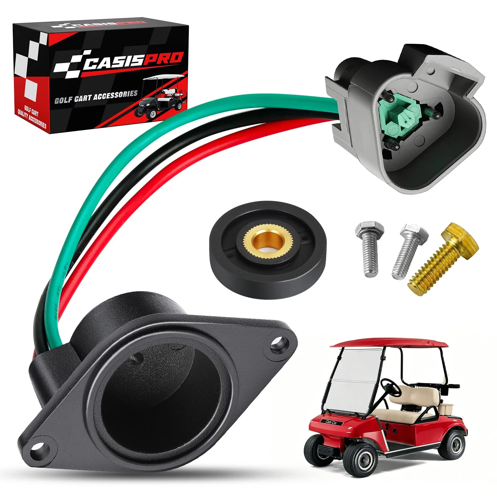 CASISPRO Speed Sensor with High-Speed Magnet for 48V Club Car DS & Precedent – 102704901 / 102265601