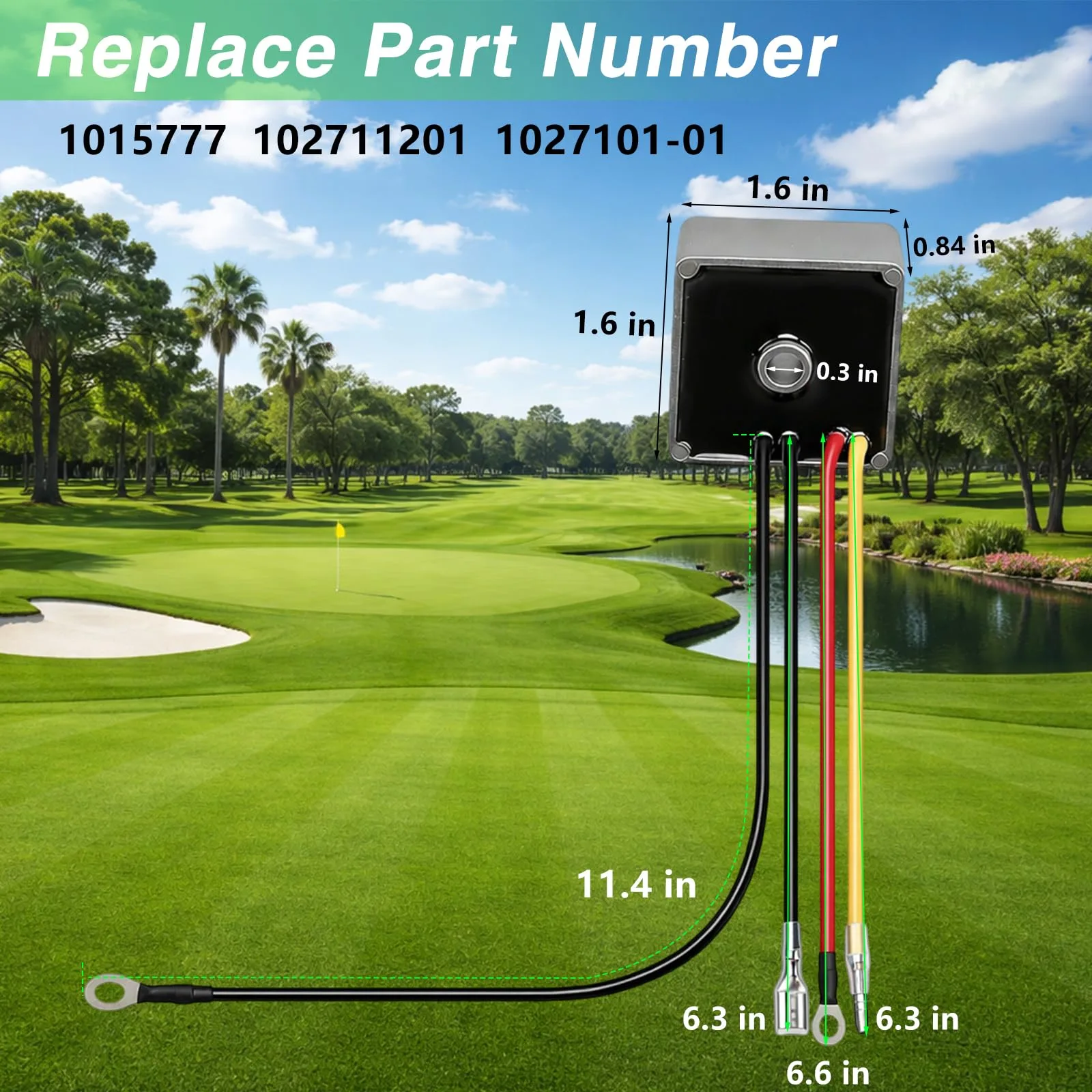 KPALAG Voltage Regulator Rectifier for Club Car Gas Carts image 3