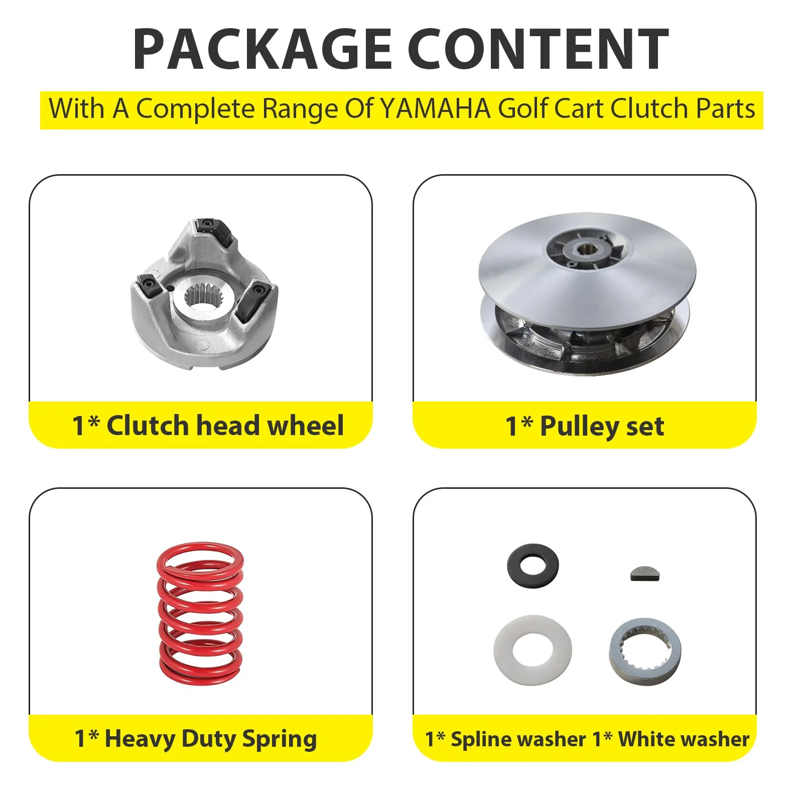 Orle Oko Yamaha Secondary Driven Clutch Kit, G2-G22 image 4