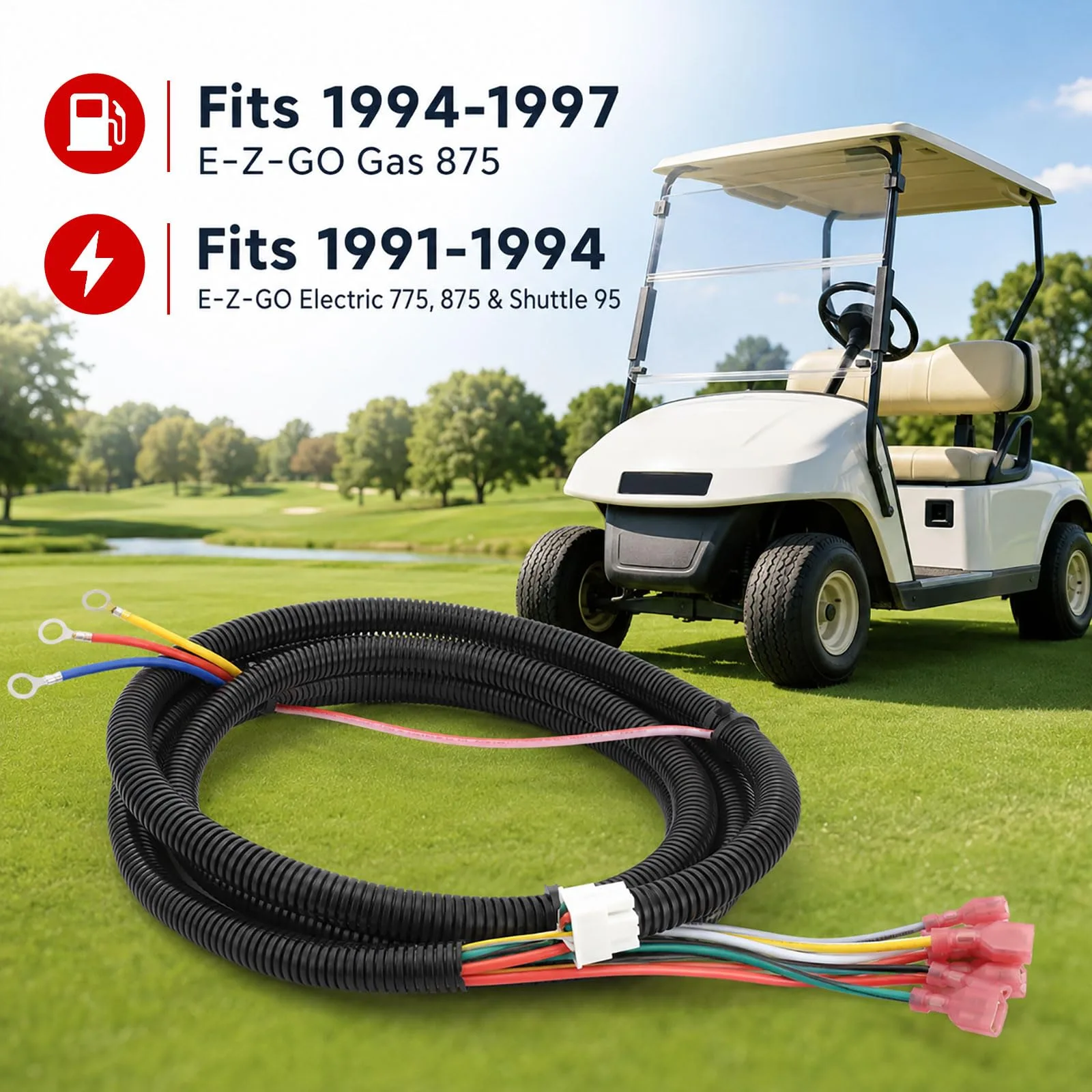 Roykaw EZGO PDS Control Wiring Harness 74324G02 image 3