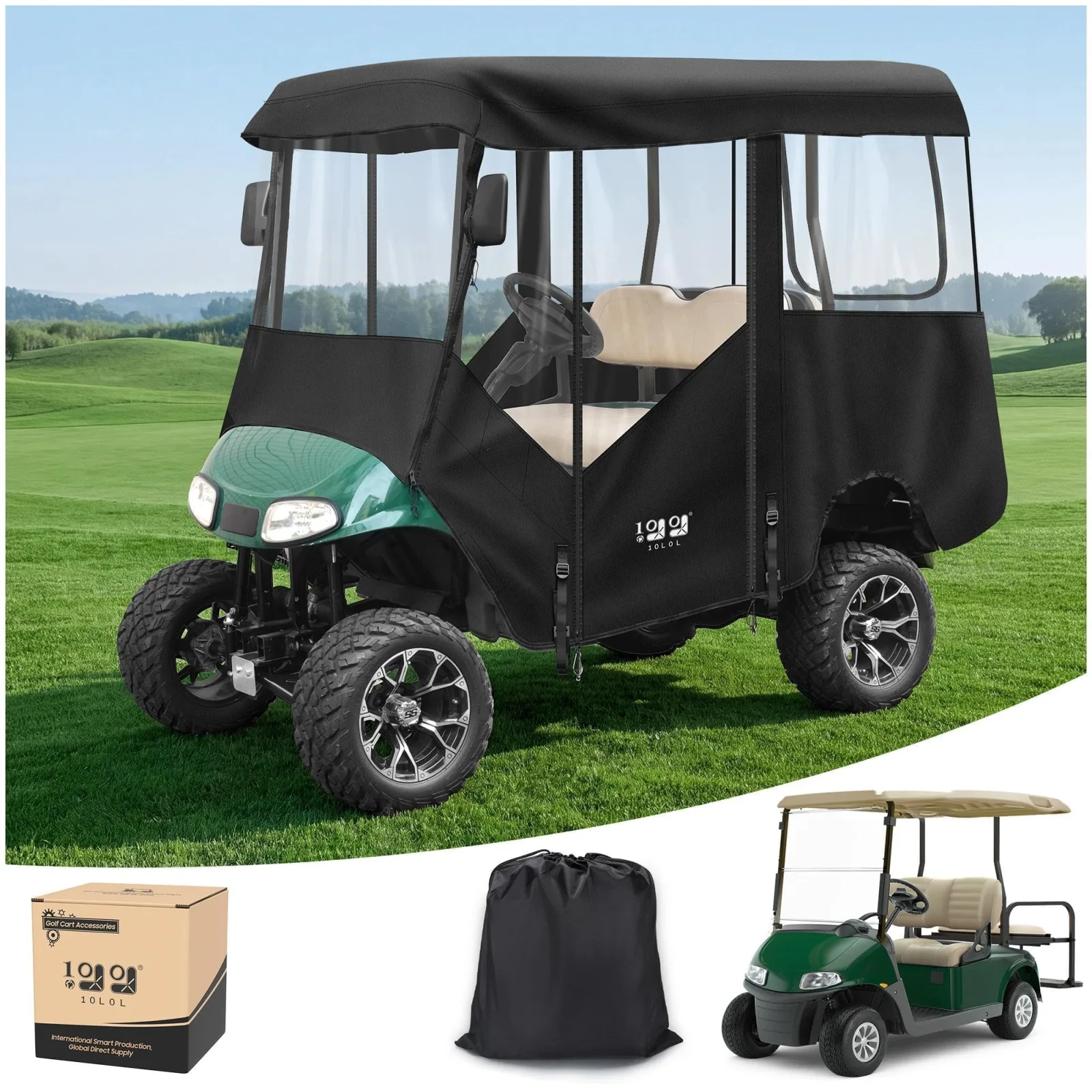 10L0L ACC-F57 Enclosure for E-Z-GO RXV 80-Inch Roof