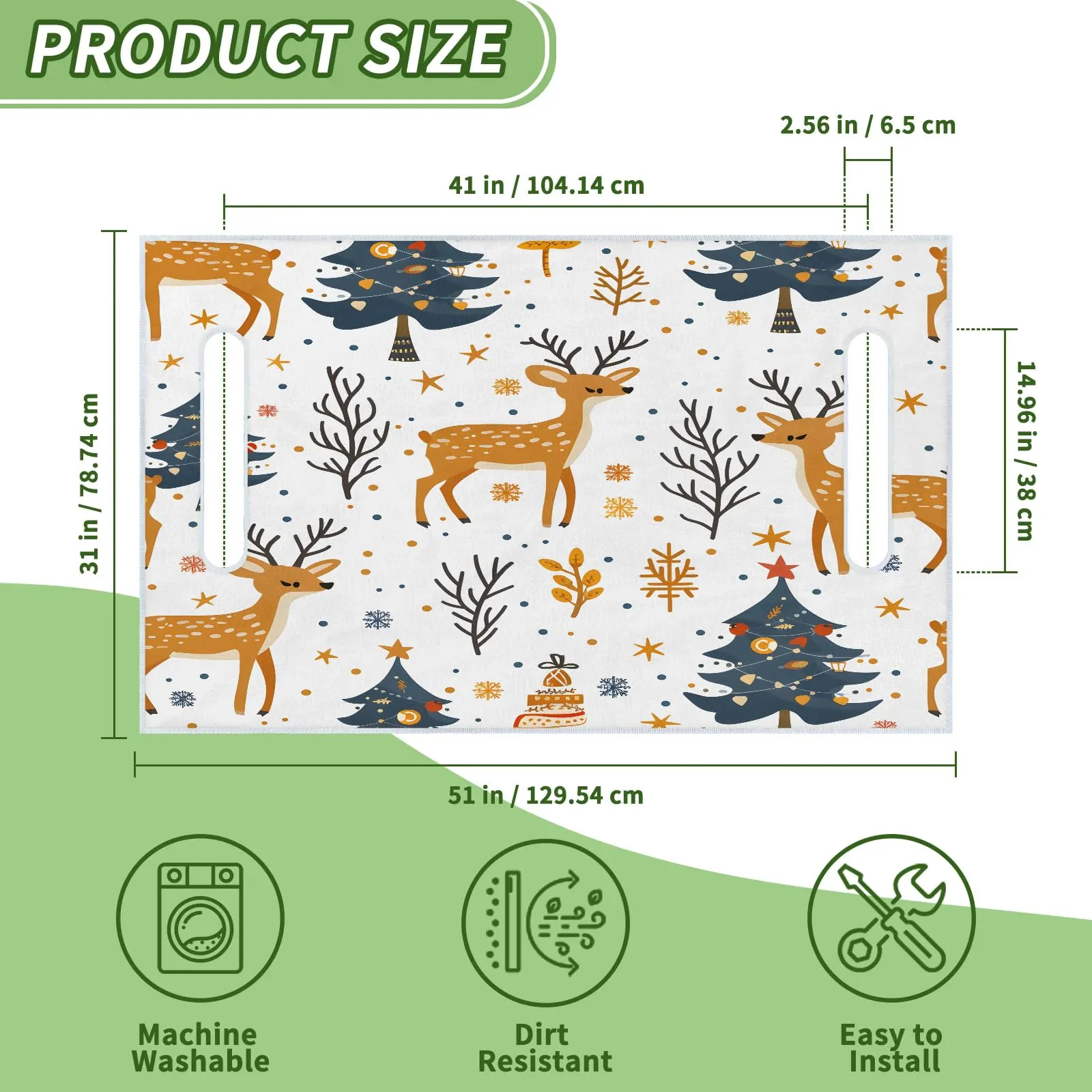 Tiveruda Golf Cart Seat Cover for Double Seats 51 x 31 image 2