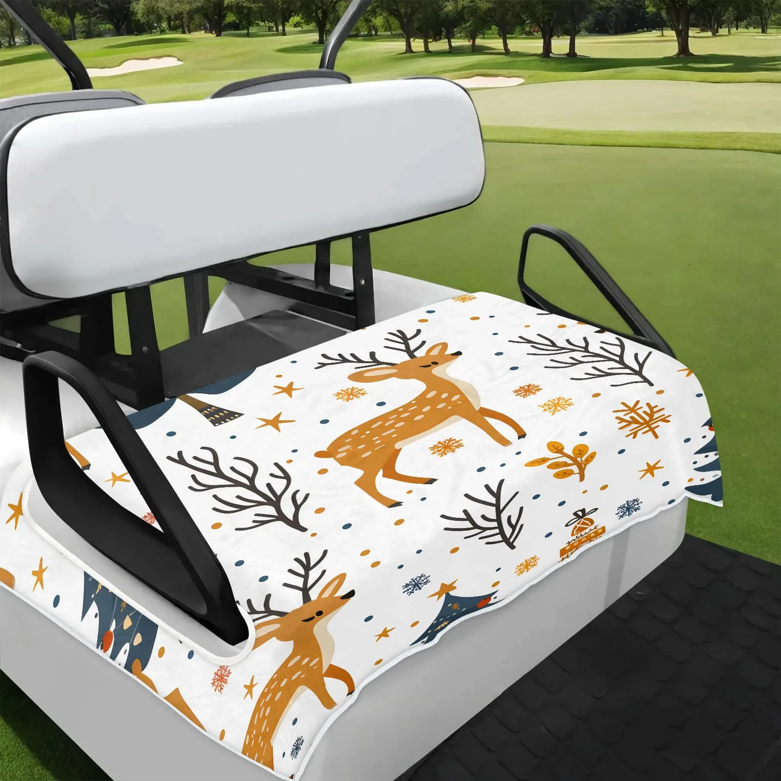 Tiveruda Golf Cart Seat Cover for Double Seats 51 x 31