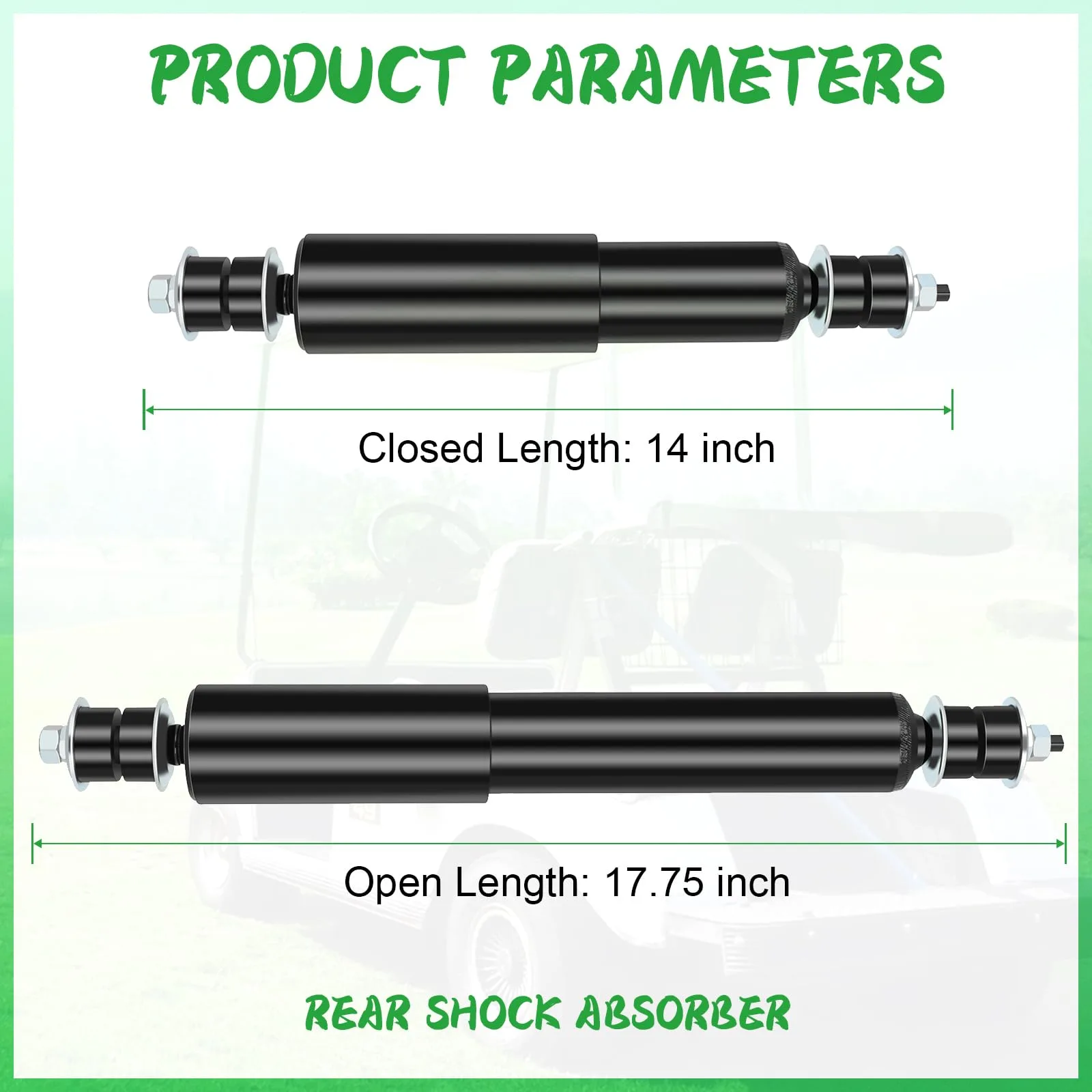 ILVGOLF Shock Absorber Kit for E-Z-GO TXT, 1994+ image 2