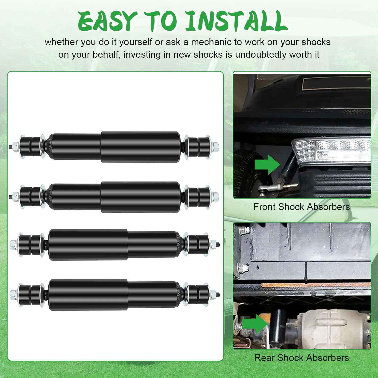 ILVGOLF Shock Absorber Kit for E-Z-GO TXT, 1994+ image 4