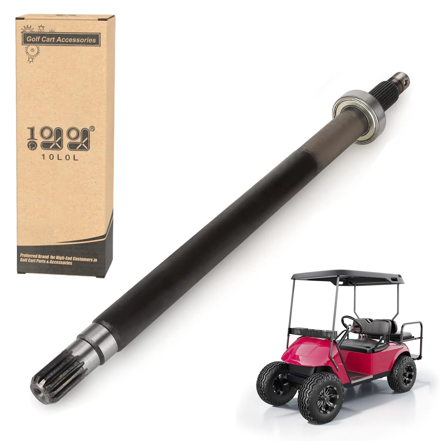 10L0L Driver-Side Rear Axle Shaft for E-Z-GO Gas Carts