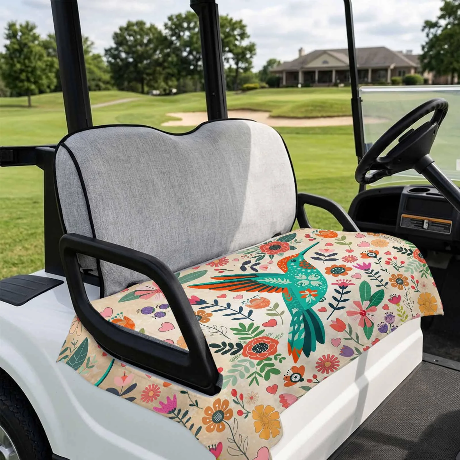 DecorLovee Golf Cart Seat Cover, 51 x 31-Inch Brown image 4