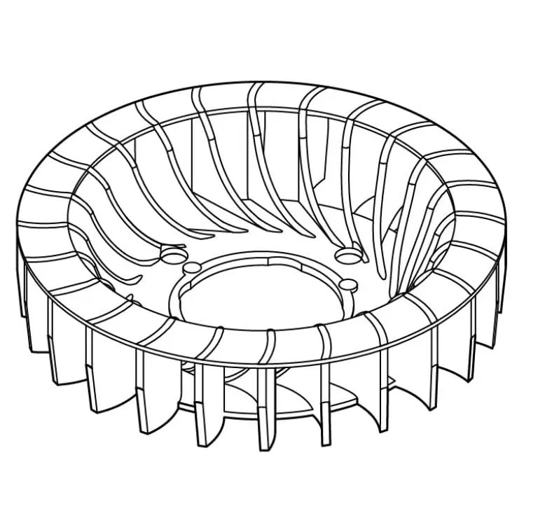 3G Cooling Fan for EZGO RXV Kawasaki Engine image 2