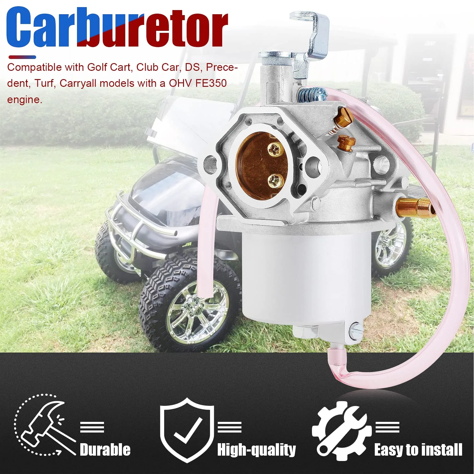 YOFMOO Carburetor Fuel Pump Kit for Club Car FE350 image 4