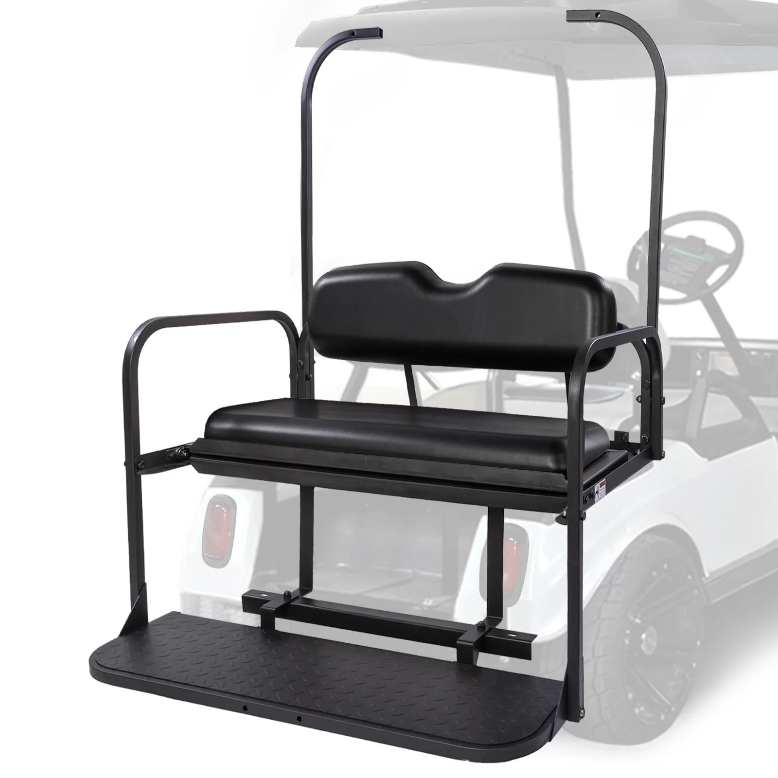 VPAHub Club Car DS Rear Seat Kit, Black, R-D3SKB image 2