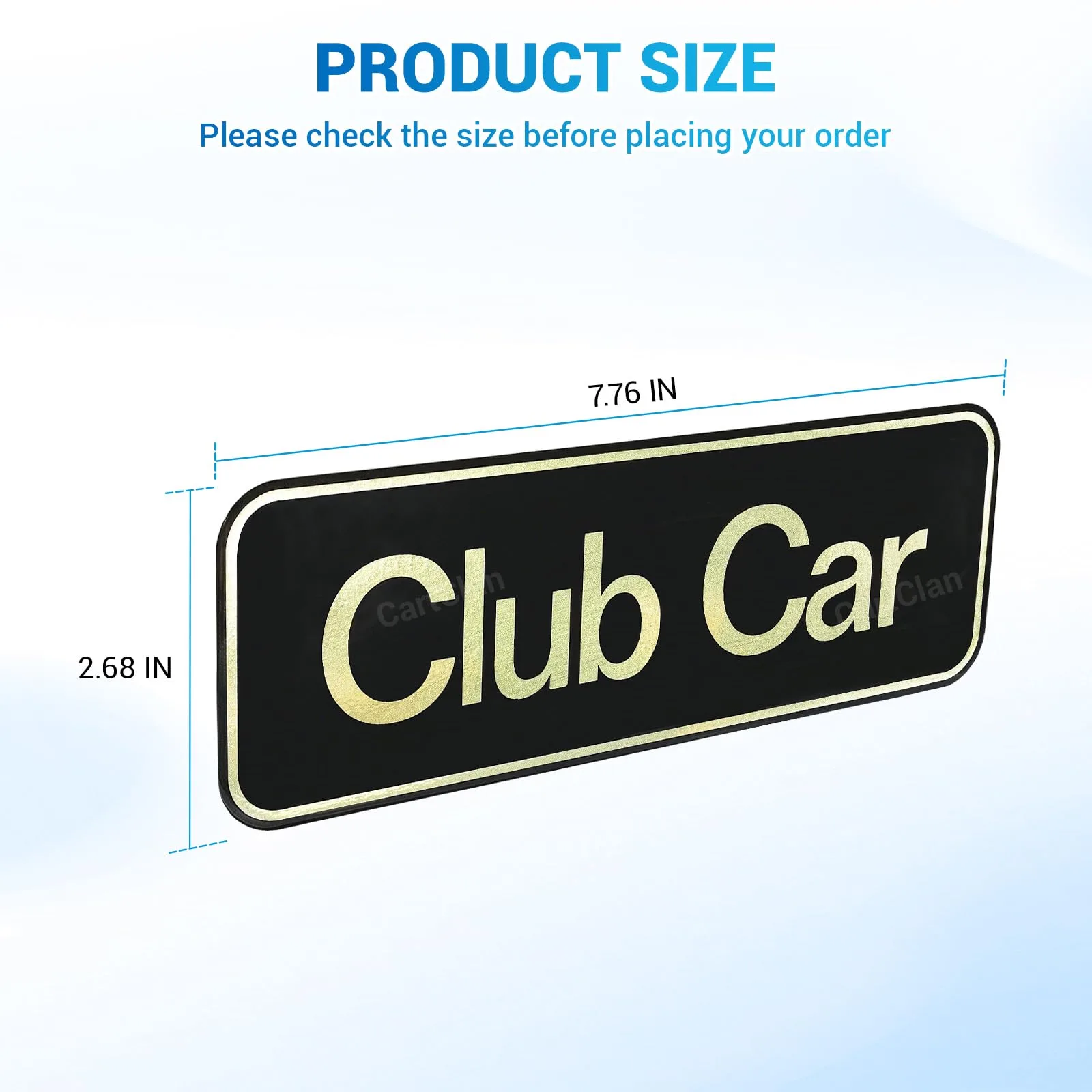 CartClan Gold Emblem for Club Car Tempo | CT-0215 image 3