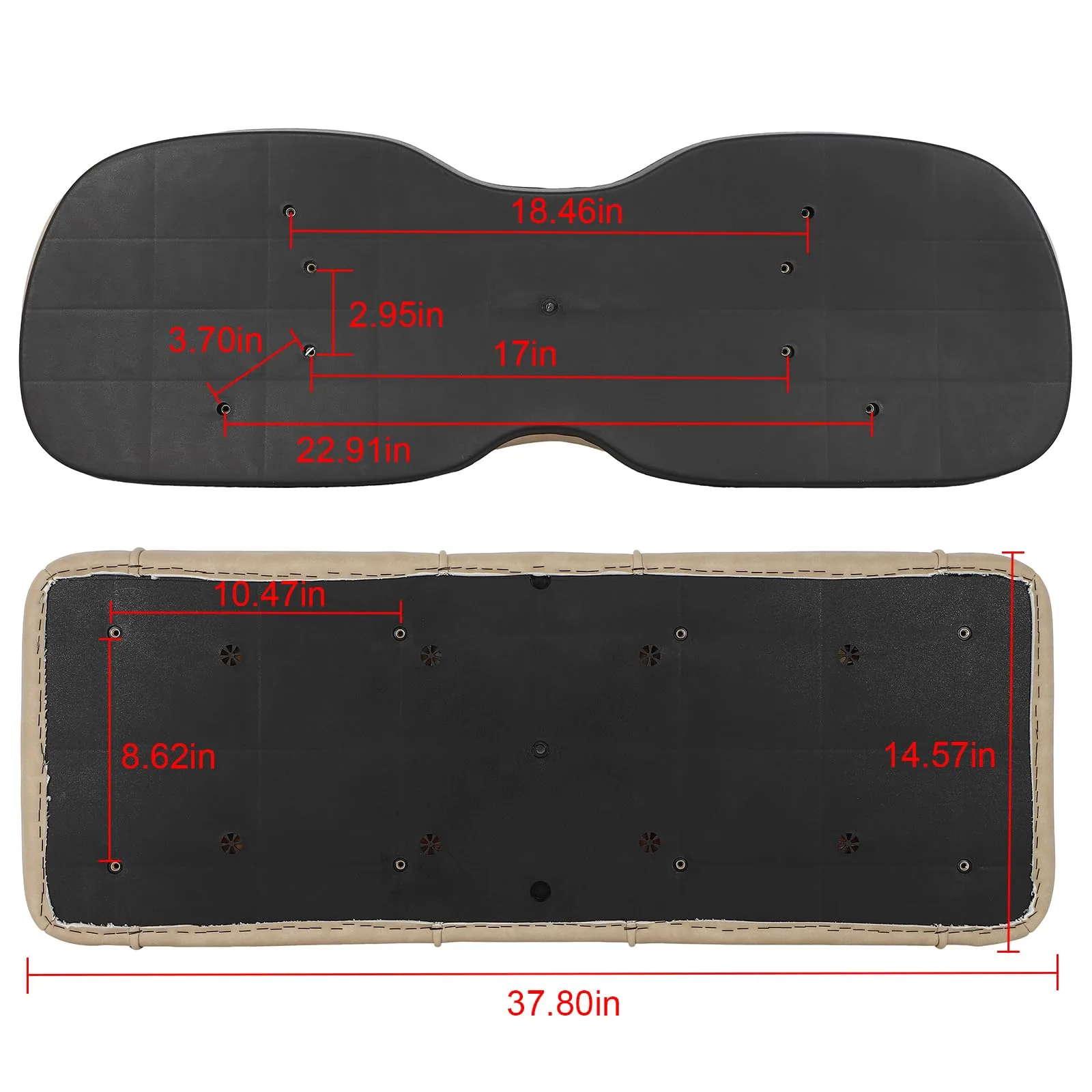 AINTIER Golf Cart Rear Seat Kit 183418-5228-1753441441 image 2