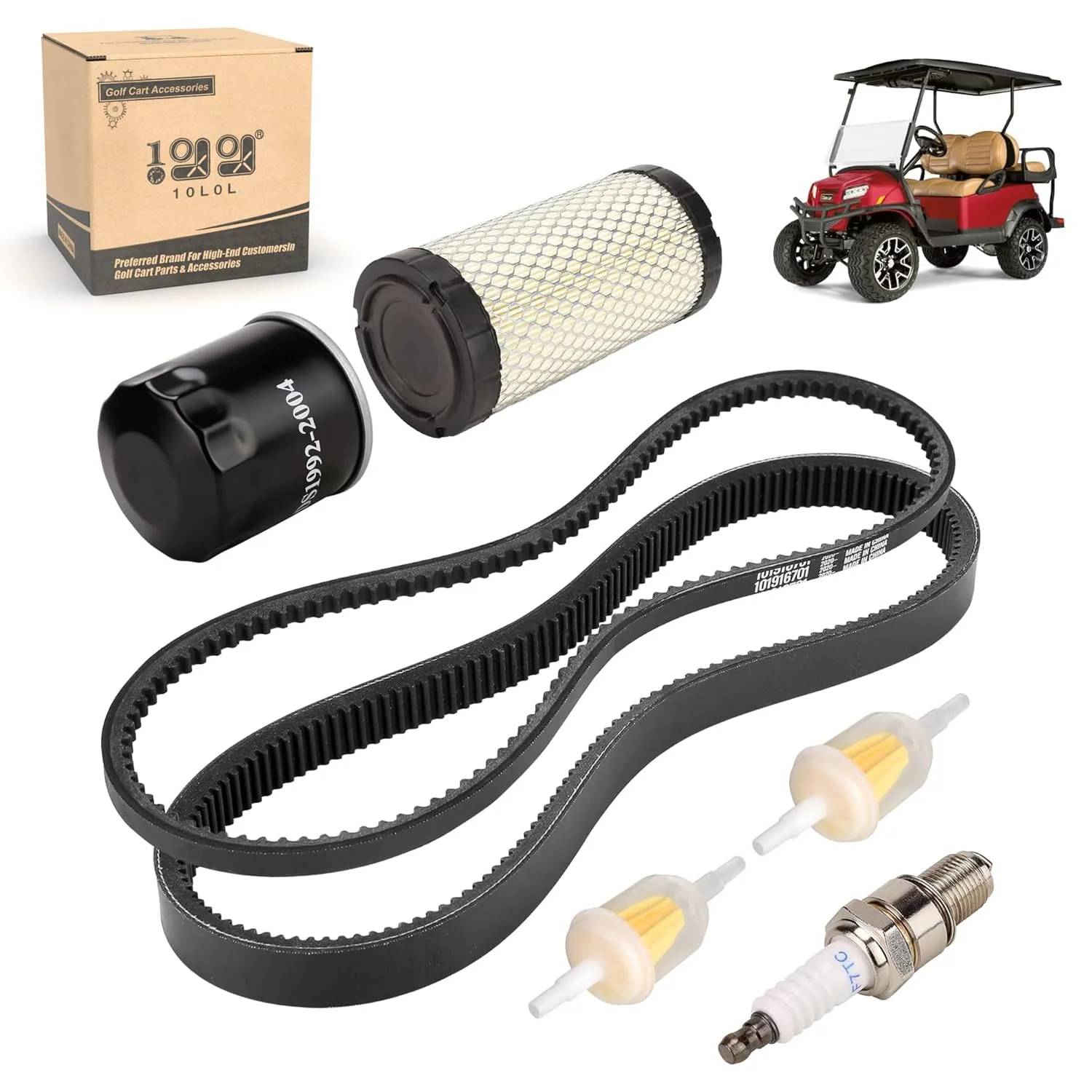 10L0L Tune-Up Belt Kit for Club Car Precedent FE350