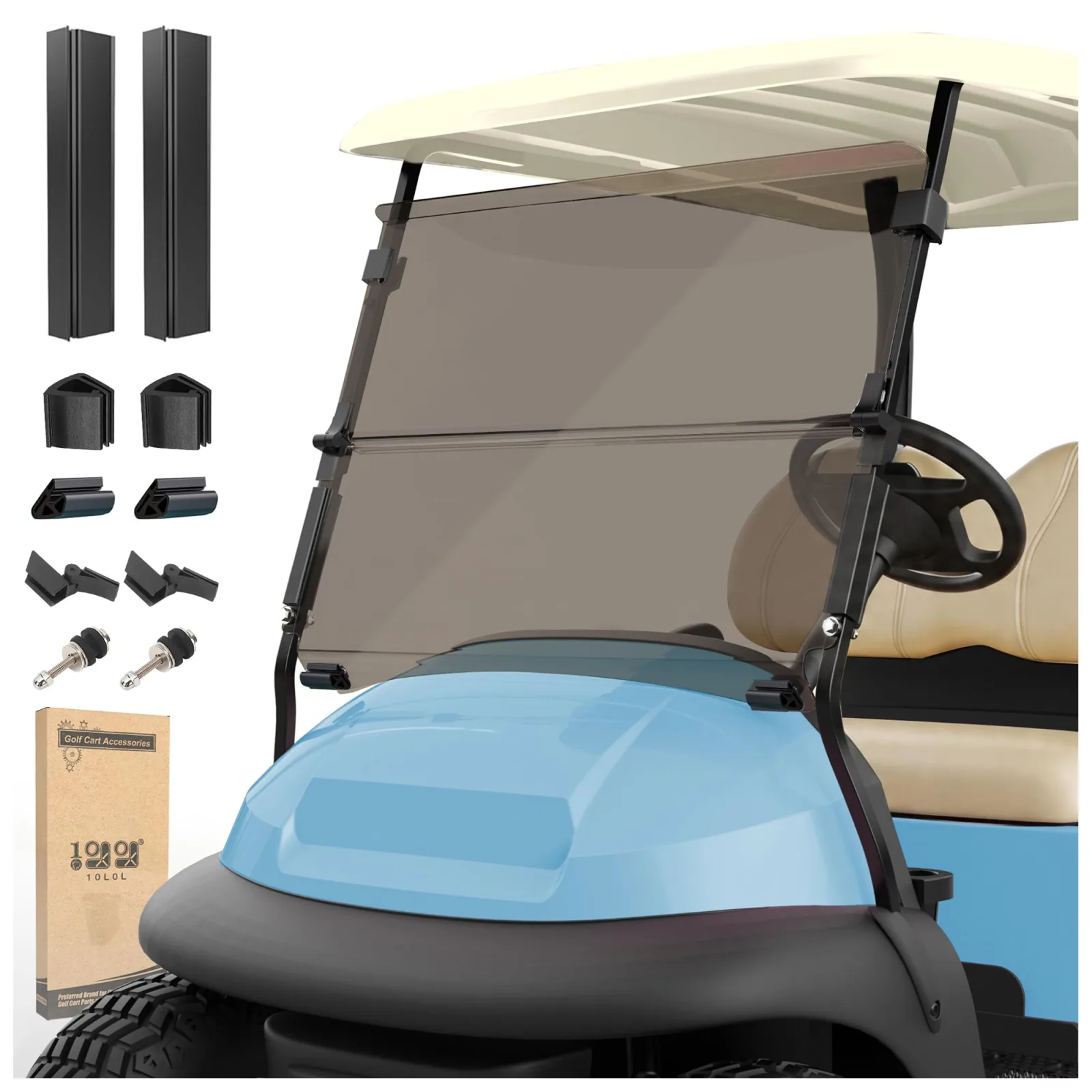 10L0L Club Car Precedent Windshield with Devil Eyes Light Sign image 2
