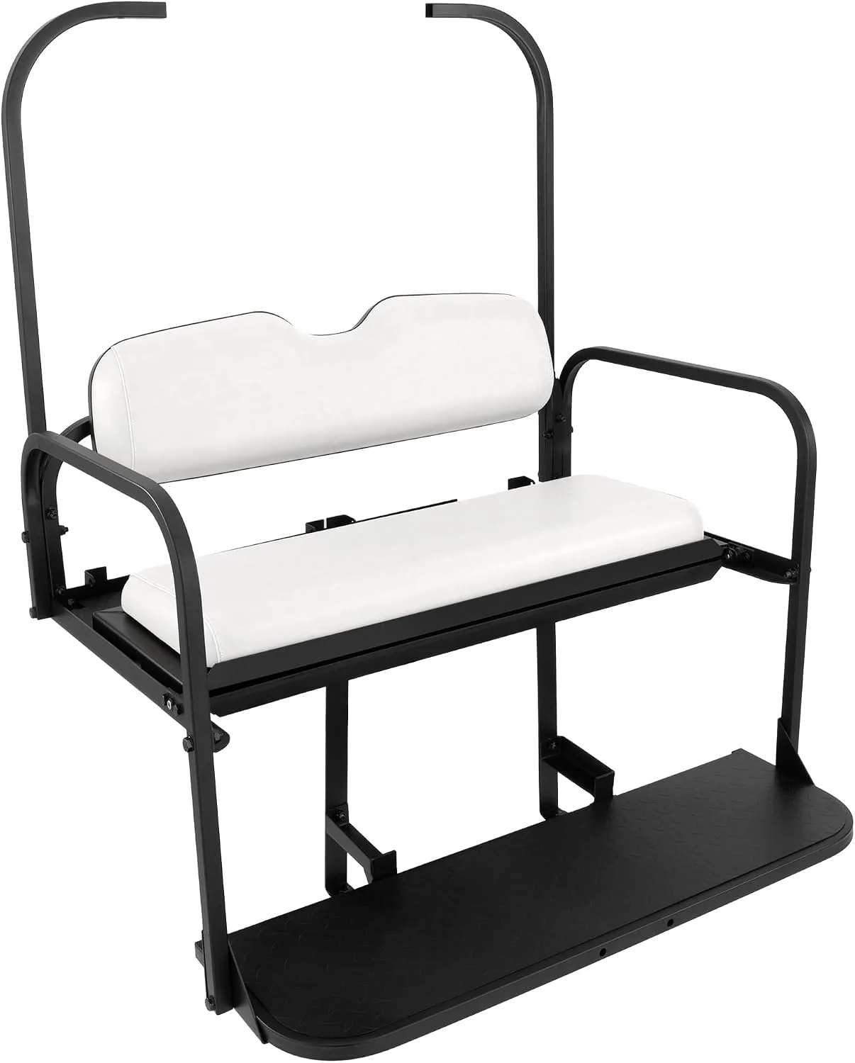 E-Z-GO TXT Rear Flip Seat Kit with White Cushions