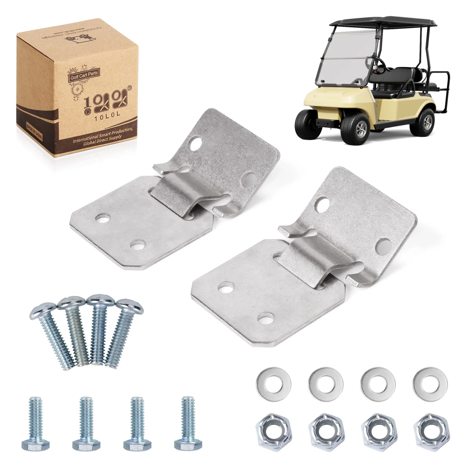 10L0L Club Car DS Seat Hinge Set, 1979-Up