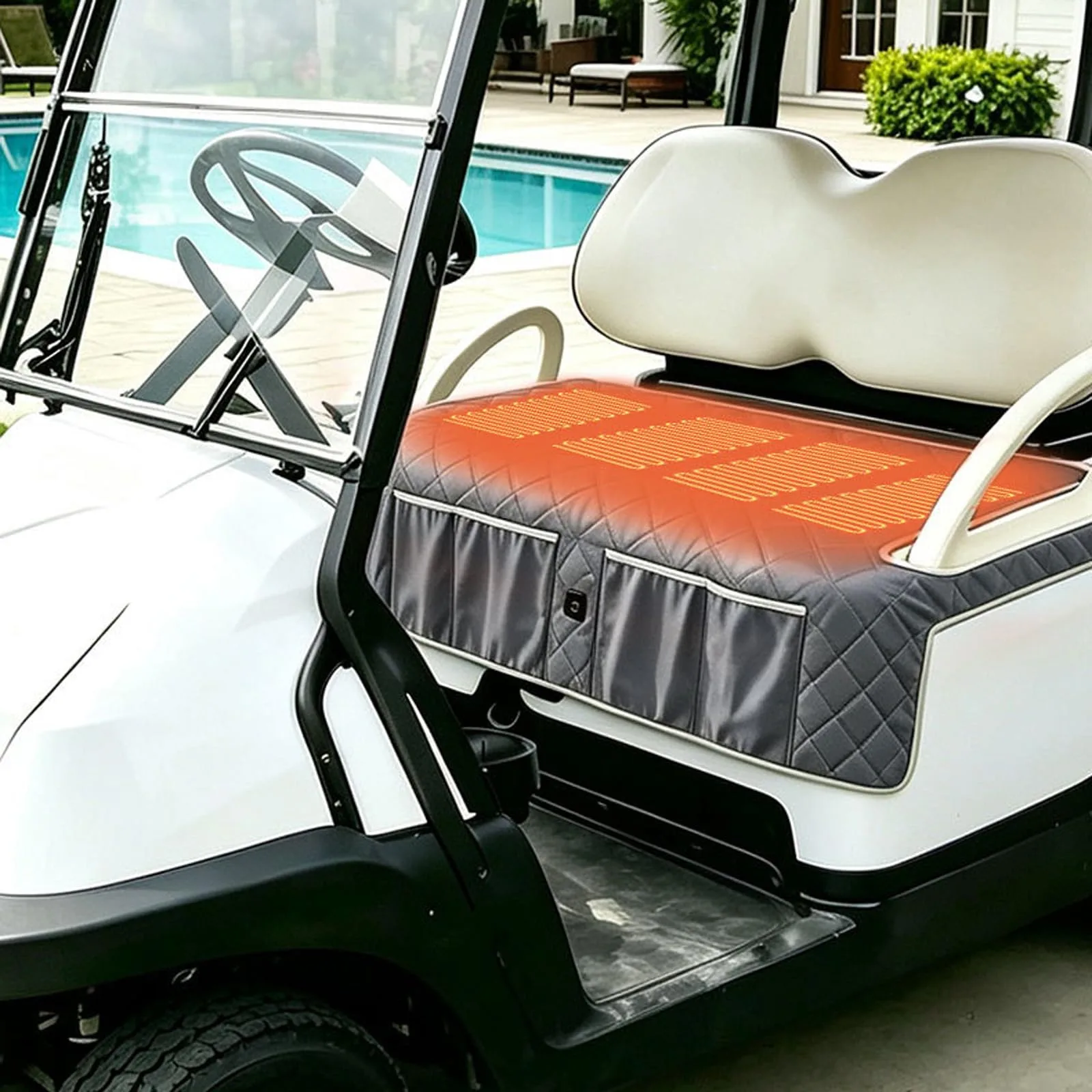 Generic USB Heated Seat Cover for Golf Carts and Cars image 2