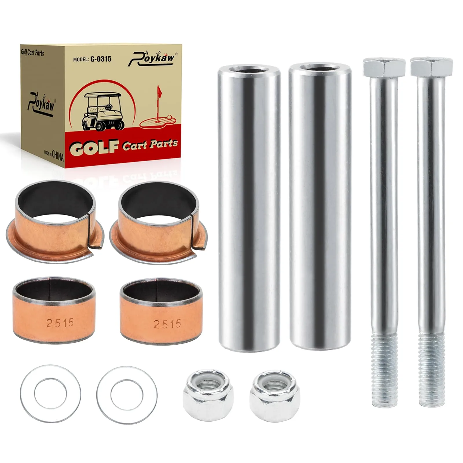 Roykaw EZGO Kingpin Spindle Bushing Repair Kit