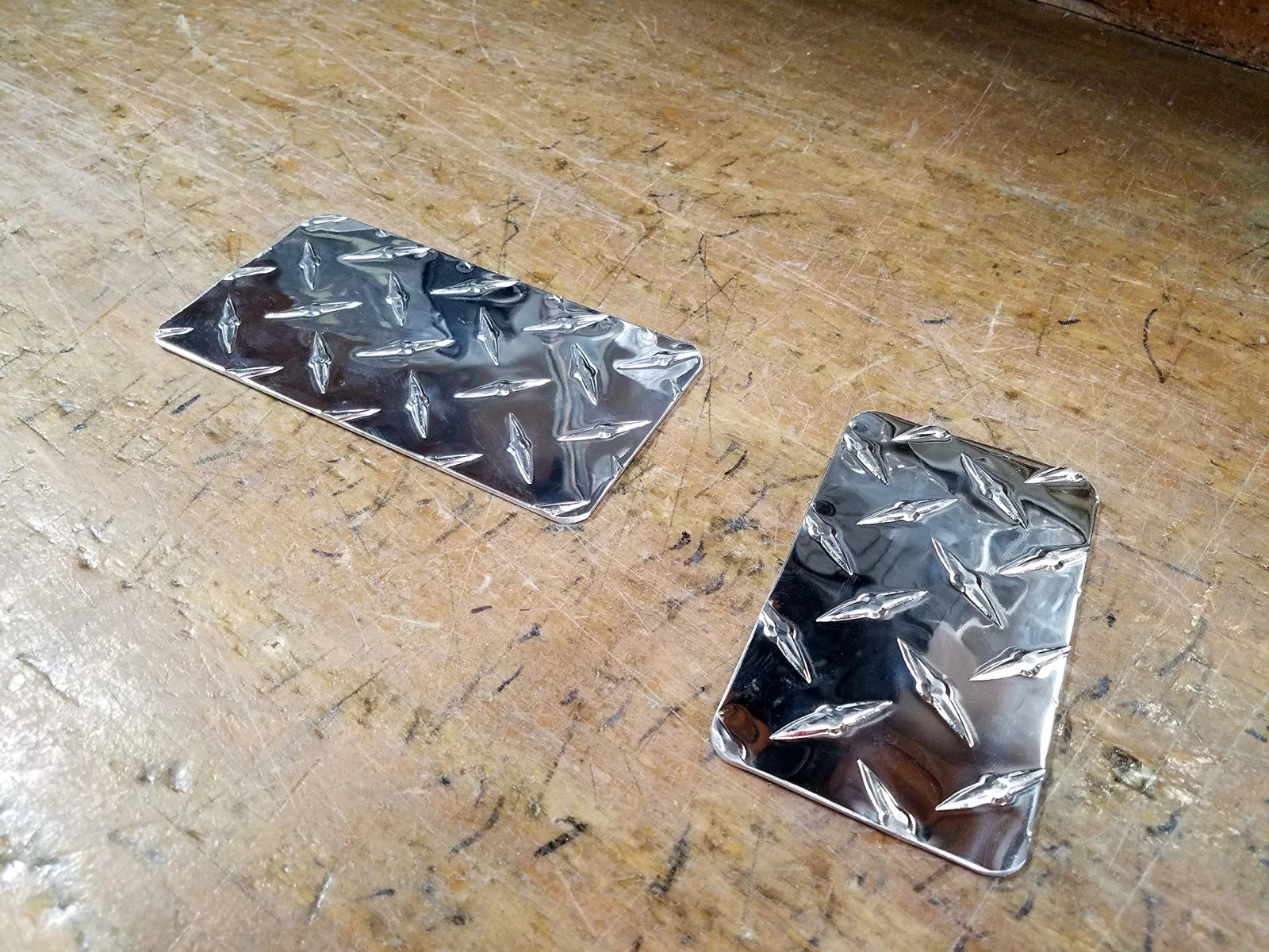 E-Z-GO RXV Diamond Plate Pedal Cover Set