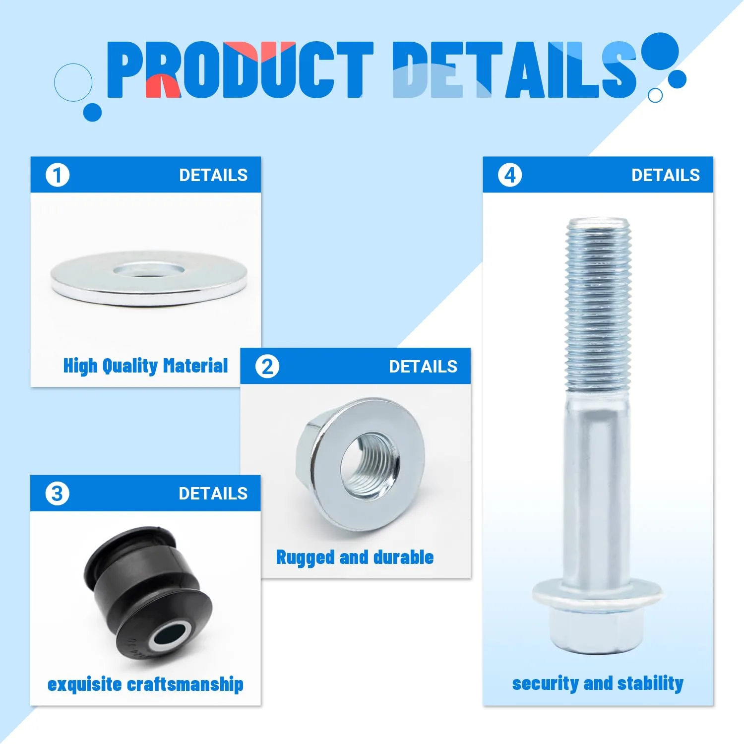 CLUBRALLY Rear Arm Bushing Kit for Yamaha G16-G29 image 3
