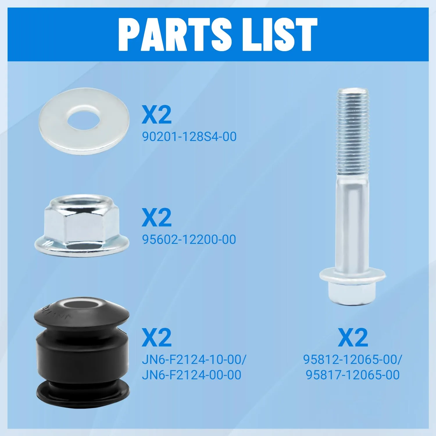 CLUBRALLY Rear Arm Bushing Kit for Yamaha G16-G29 image 4