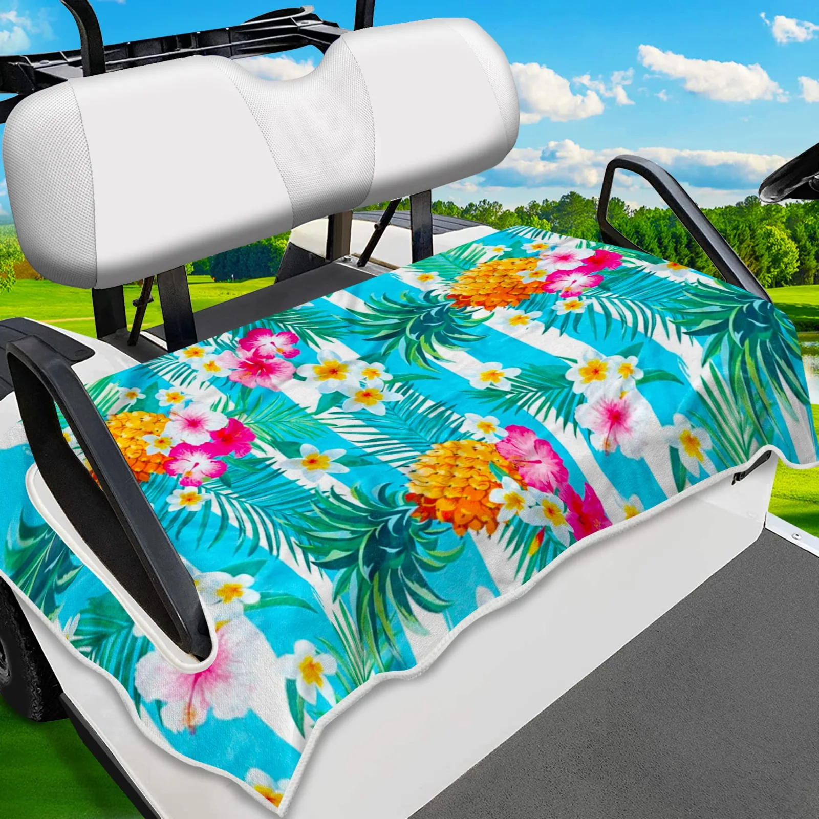 ENYORSEL Golf Cart Seat Cover, Microfiber, 51 x 31 Inches