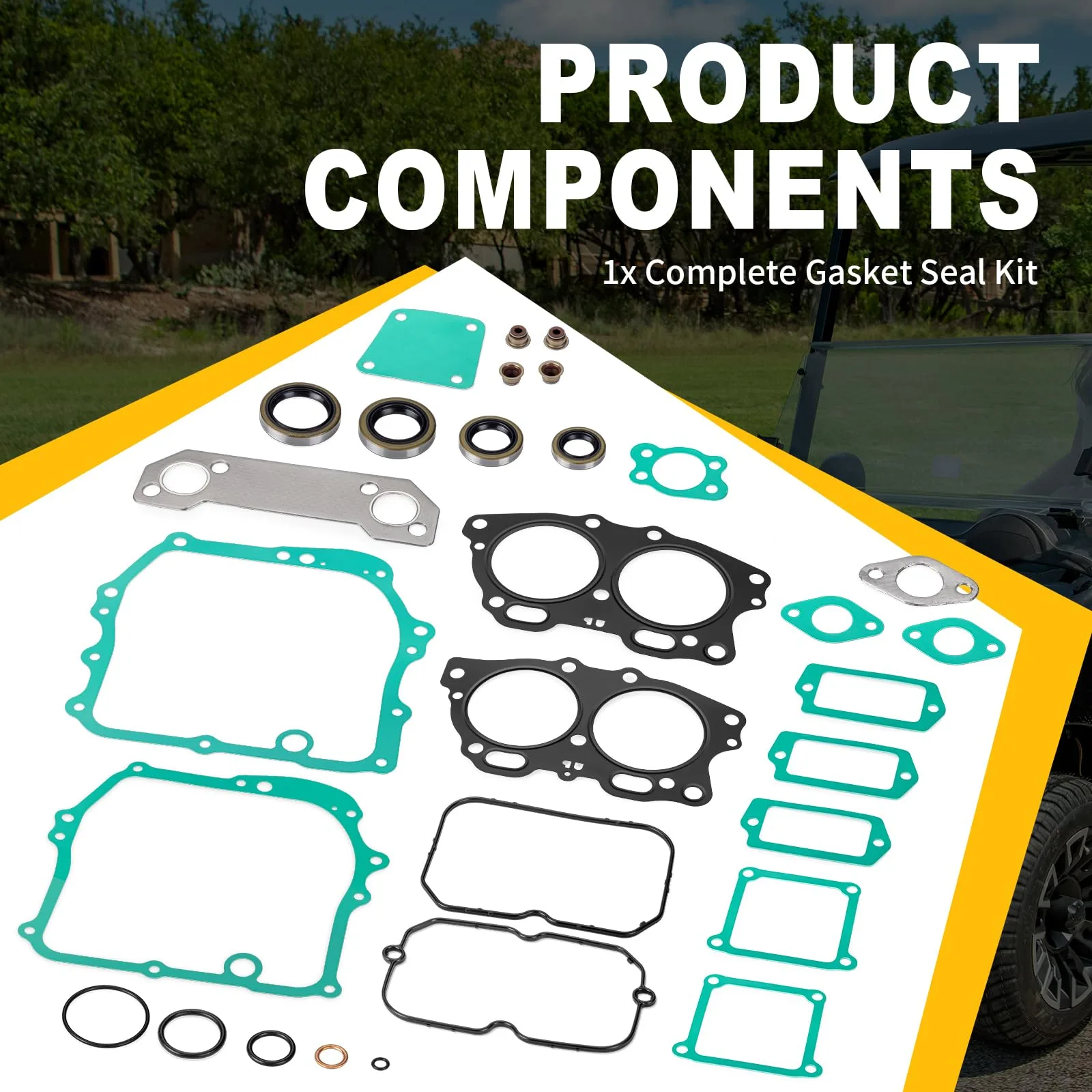 zozoye Gasket Seal Kit for E-Z-GO Fuji Robin Engines image 4