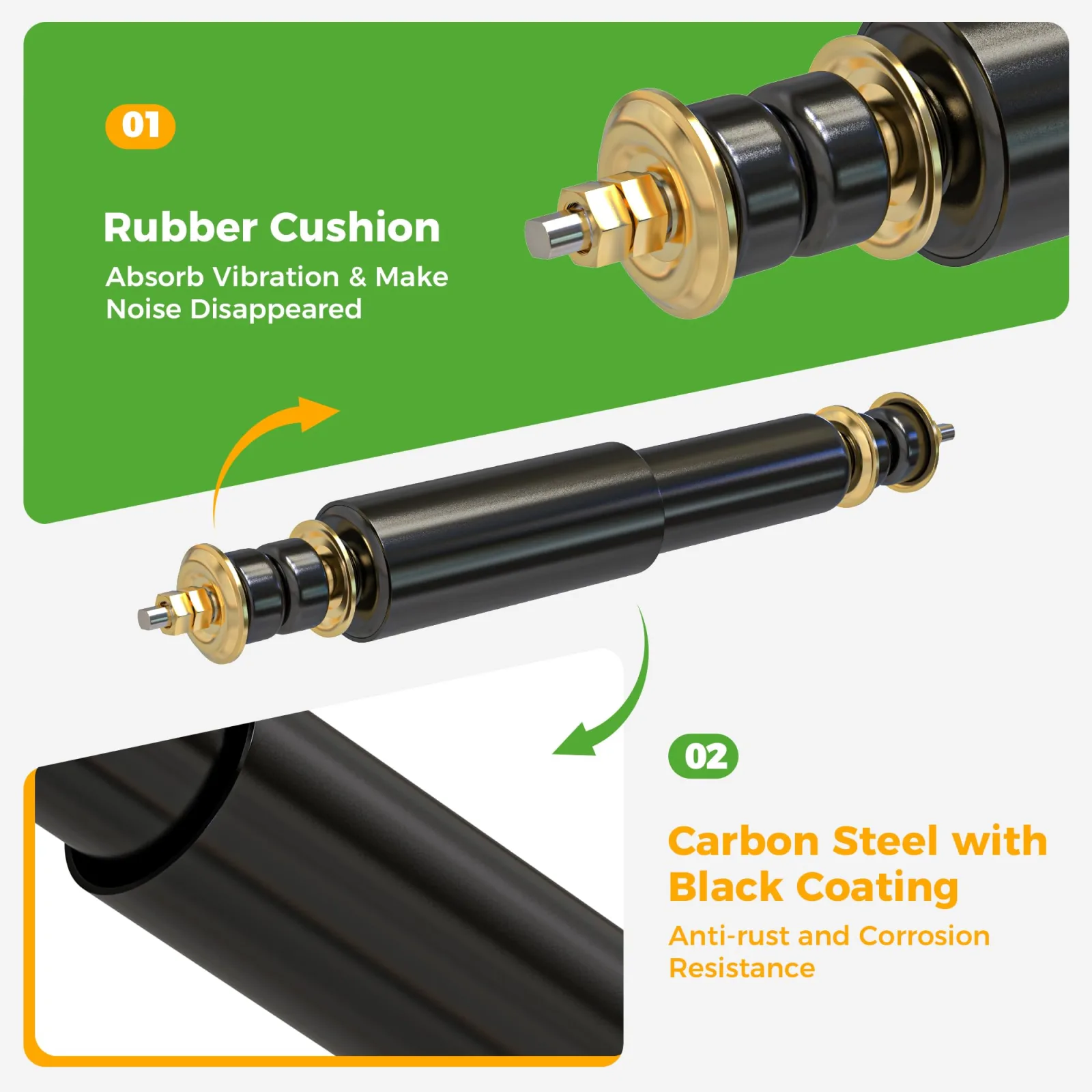10L0L Hydraulic Shocks for E-Z-G-O TXT Medalist 1994+ image 4