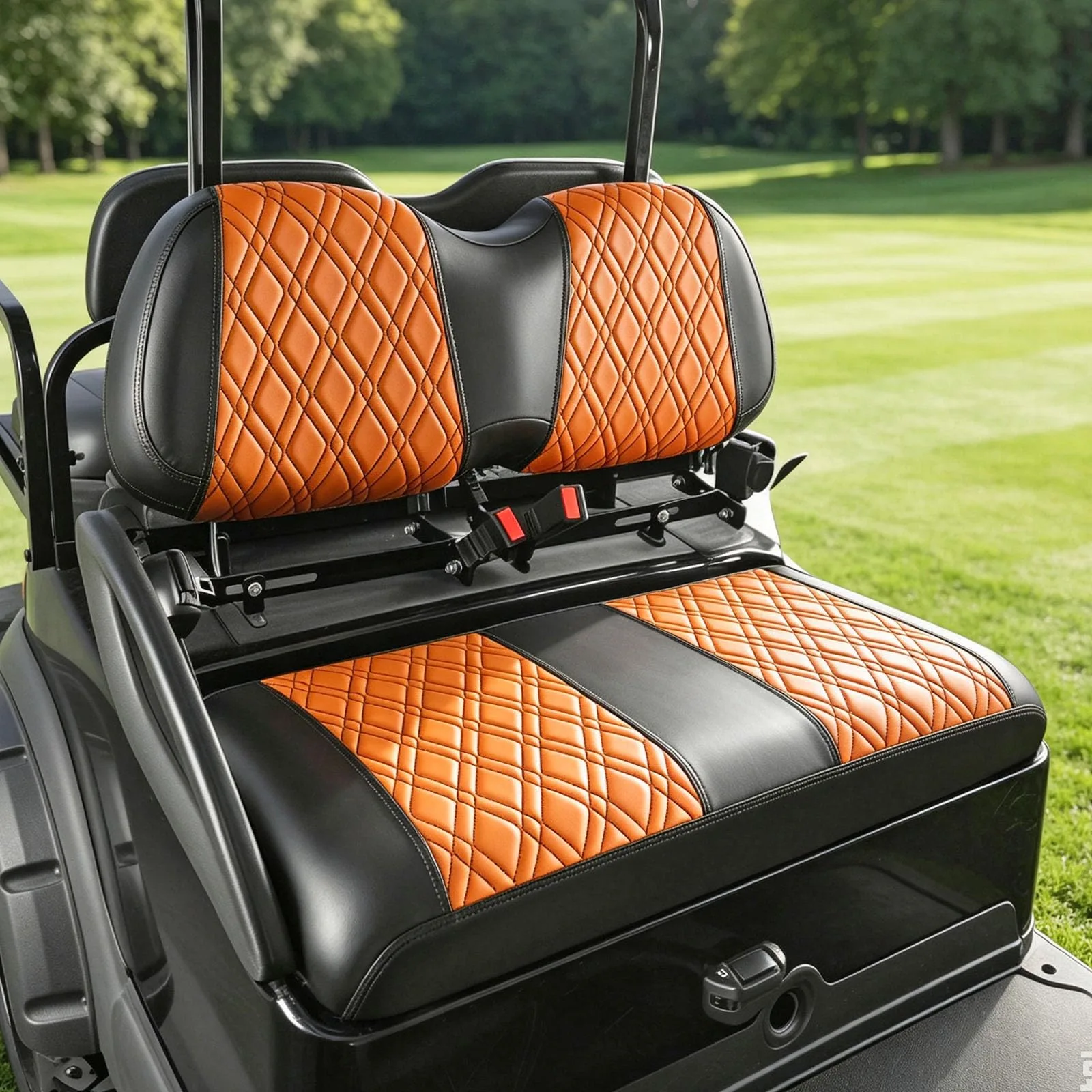 DRIVE UP DU00316 Brown Diamond Seat Covers for Club Car Precedent