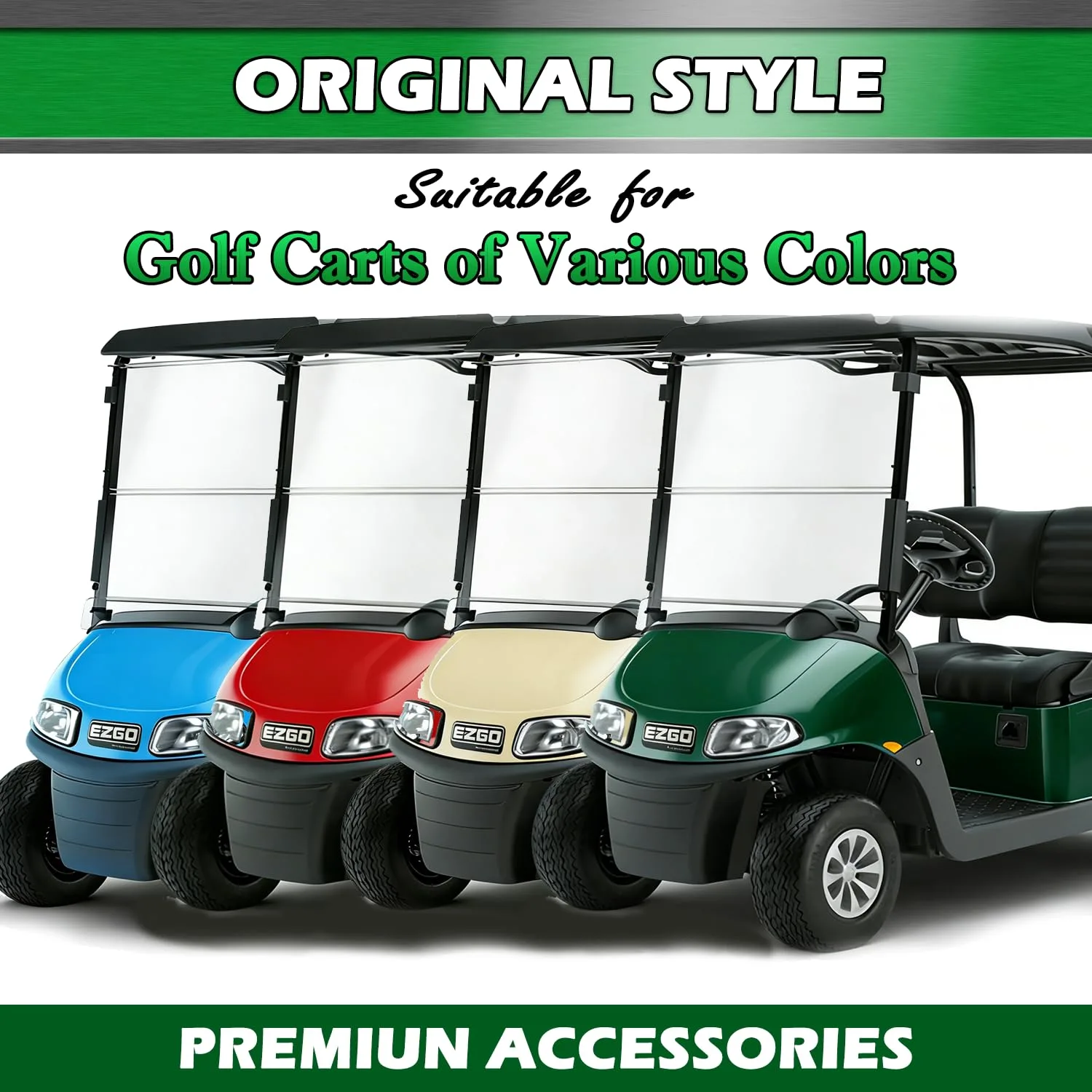 LY 5KYSON Front Emblem for E-Z-GO RXV Golf Cart image 2