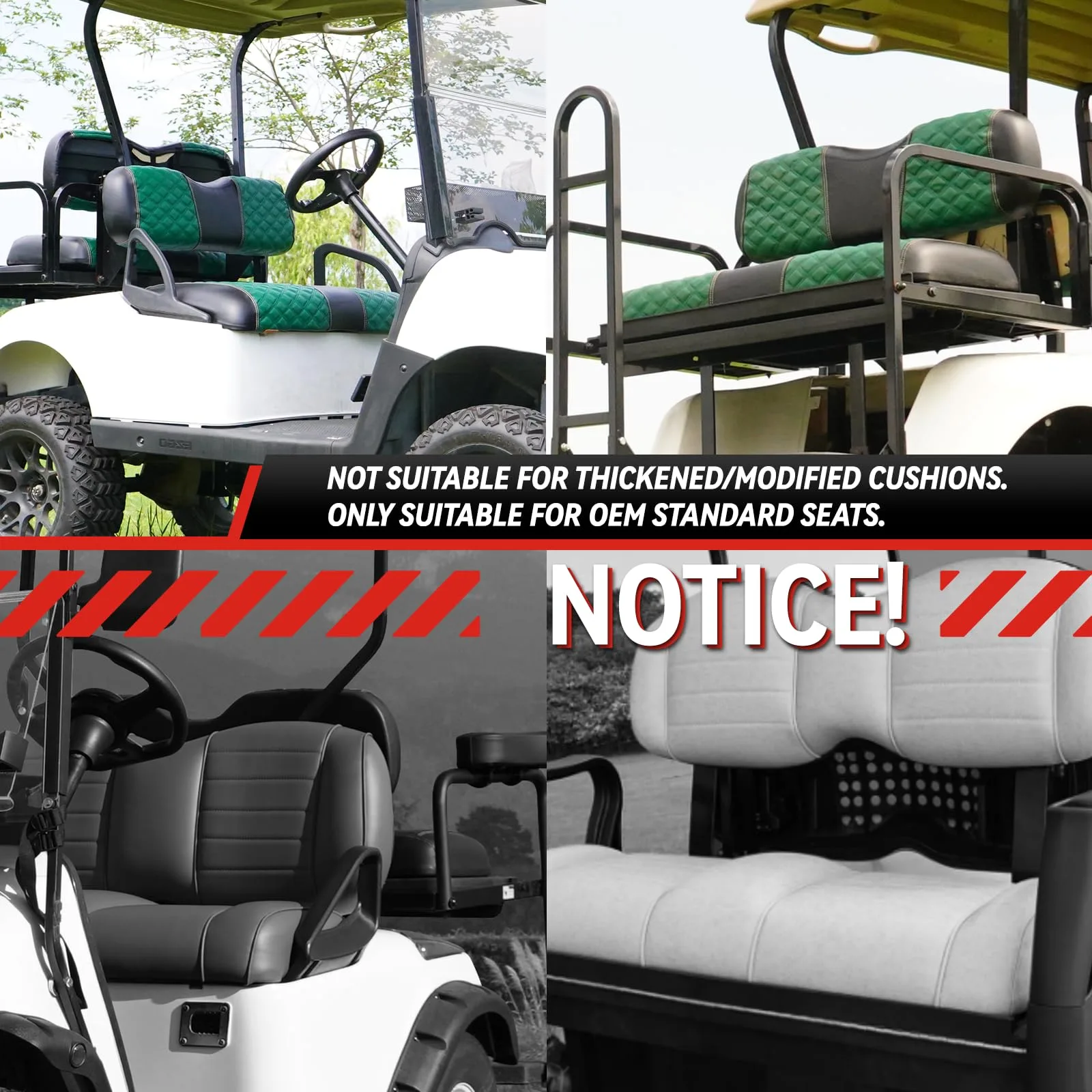 SAMXOMAP Seat Covers for EZGO RXV 2008-Up image 3