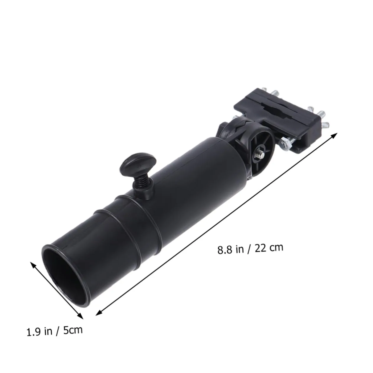 TOPPERFUN Adjustable Golf Cart Umbrella Holder, Black image 2