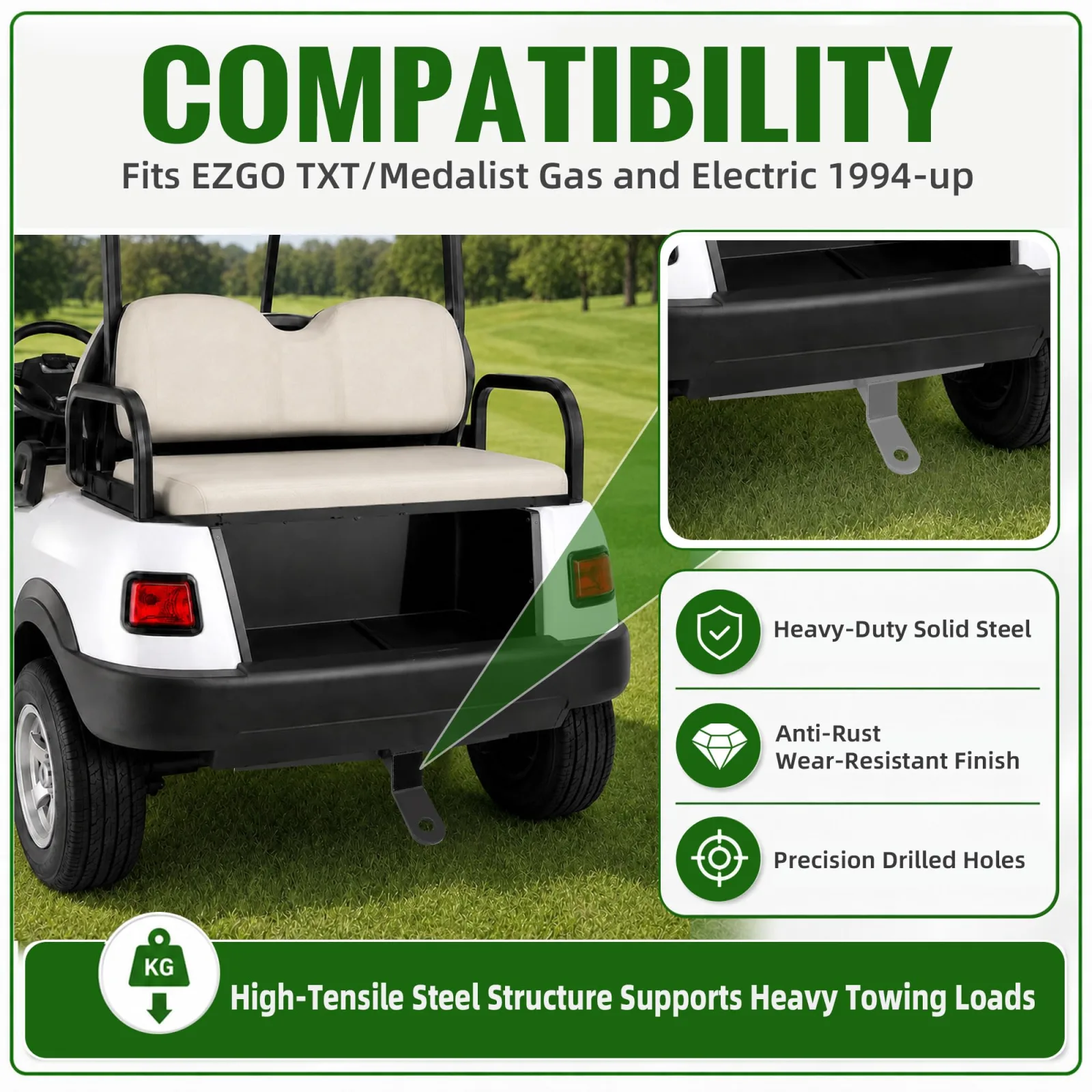 AIPSET AP0145 Hitch for E-Z-GO TXT/Medalist 1995-2013 image 2