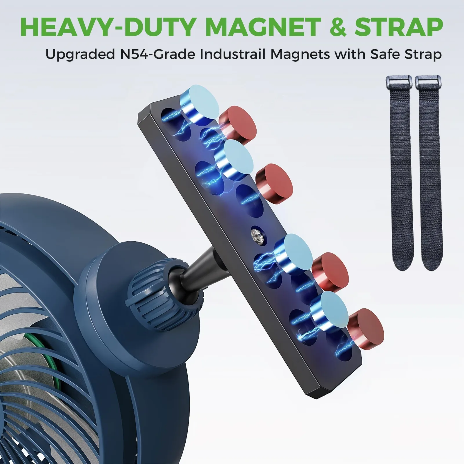 10L0L F2023-007 Magnetic Golf Cart Fan image 3