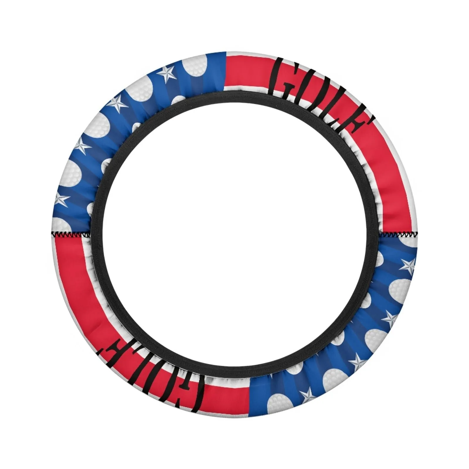 INSTANTARTS American Flag Golf Cart Steering Wheel Cover image 2