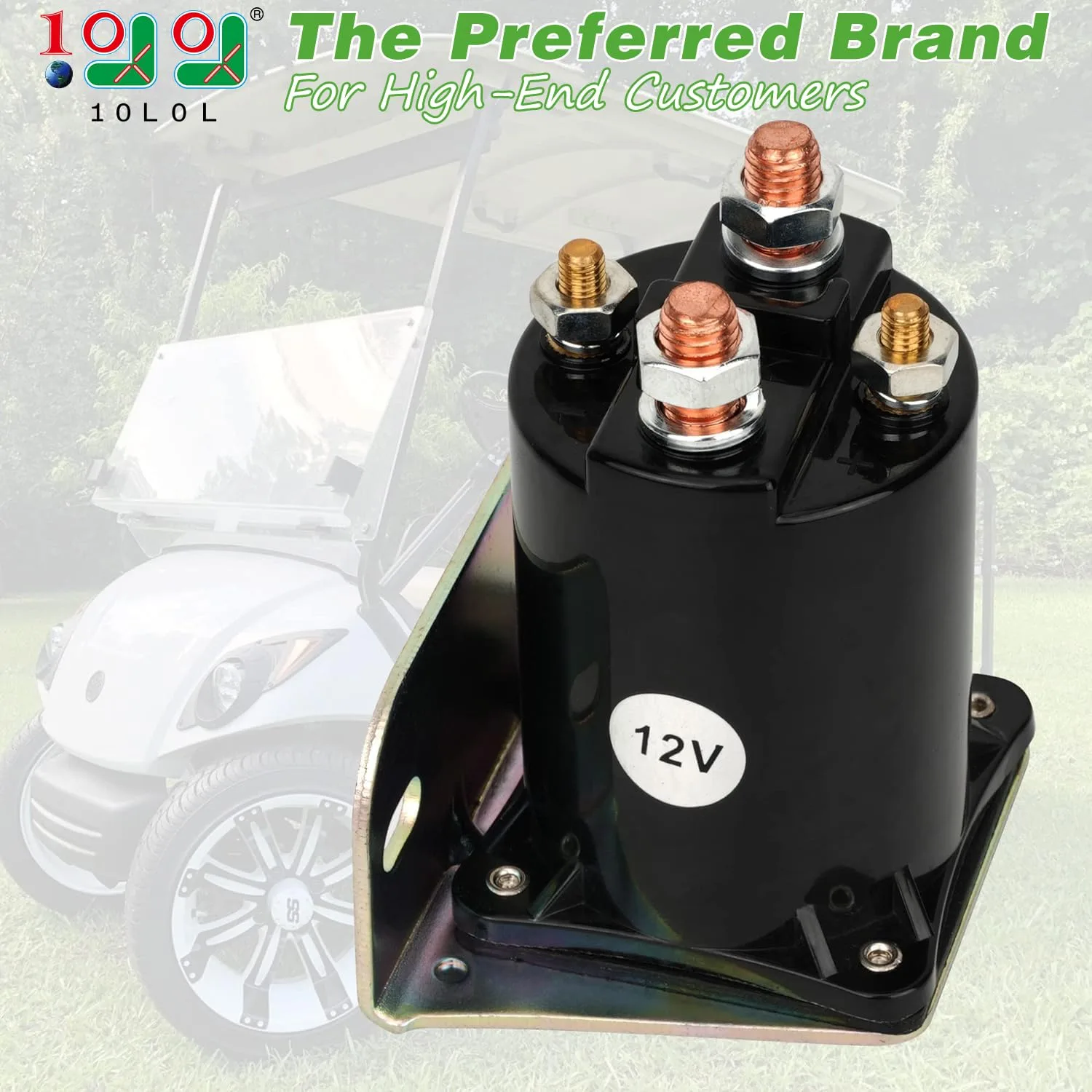 10L0L 12V Starter Solenoid for Yamaha G2-G20 Golf Carts image 2