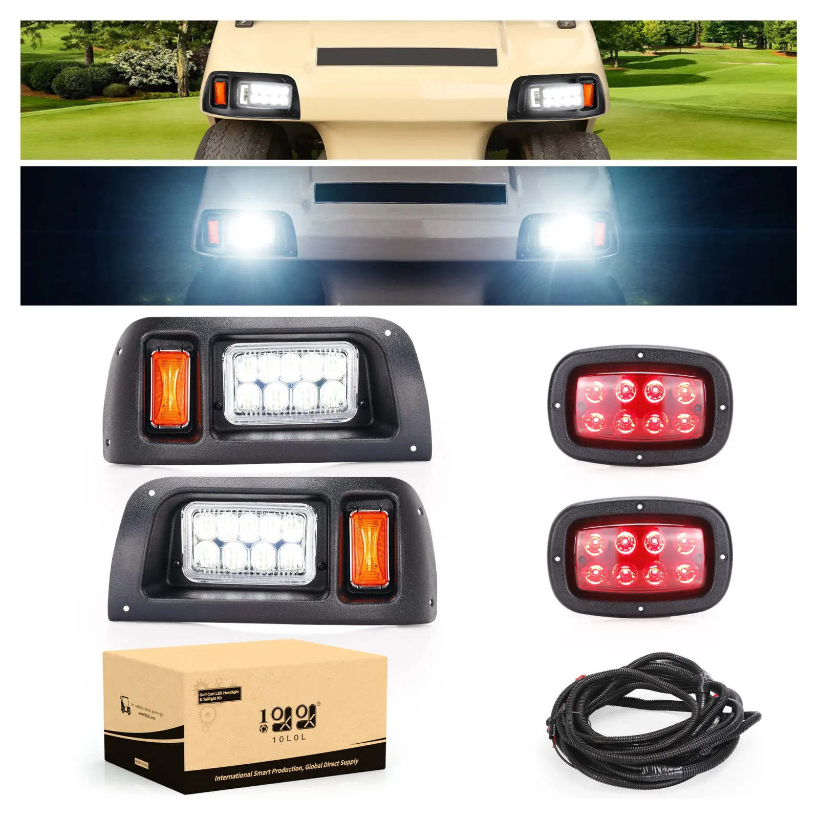 10L0L LED Light Kit for Club Car DS 1993-Up