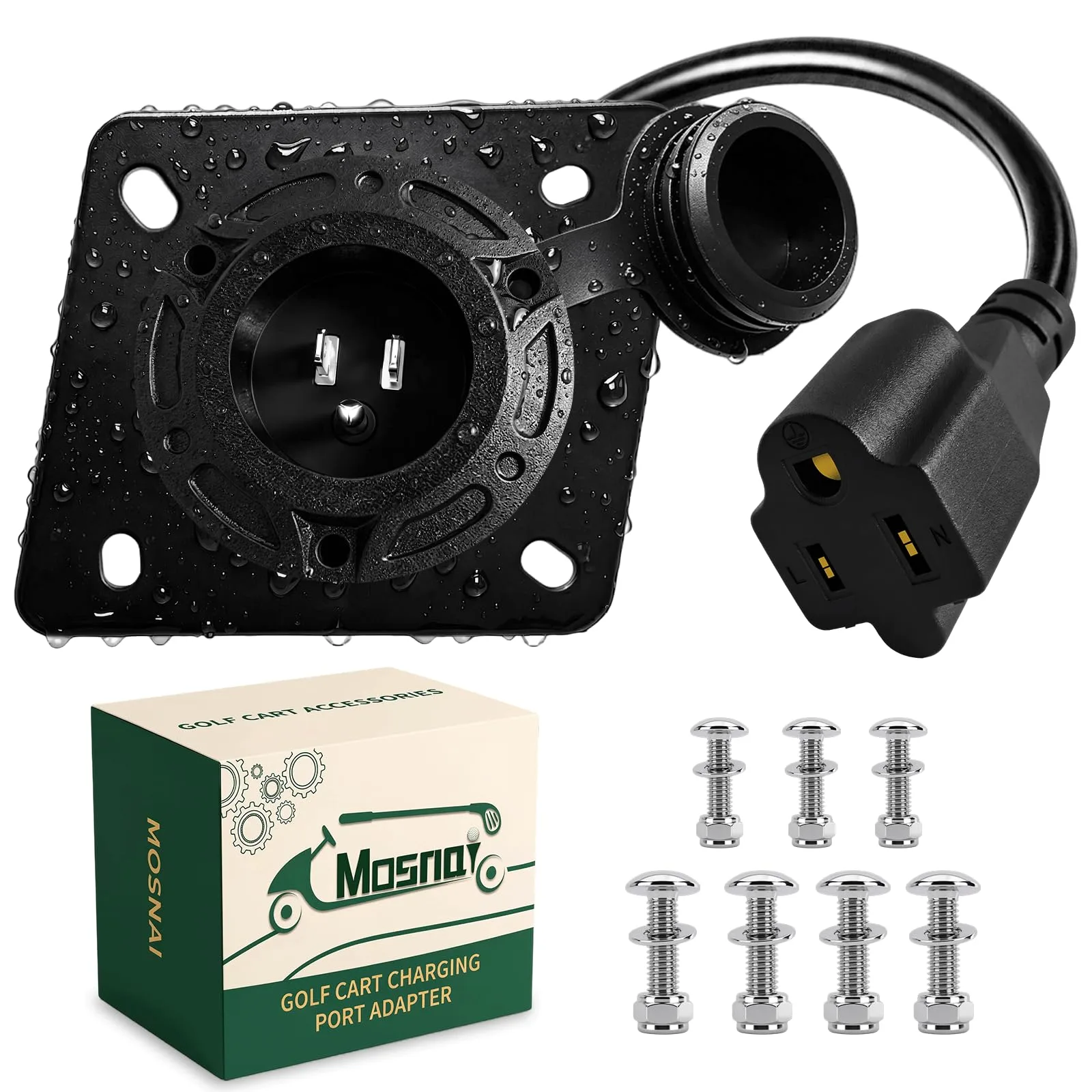 MOSNAI 120V Charging Port Adapter for E-Z-GO TXT RXV